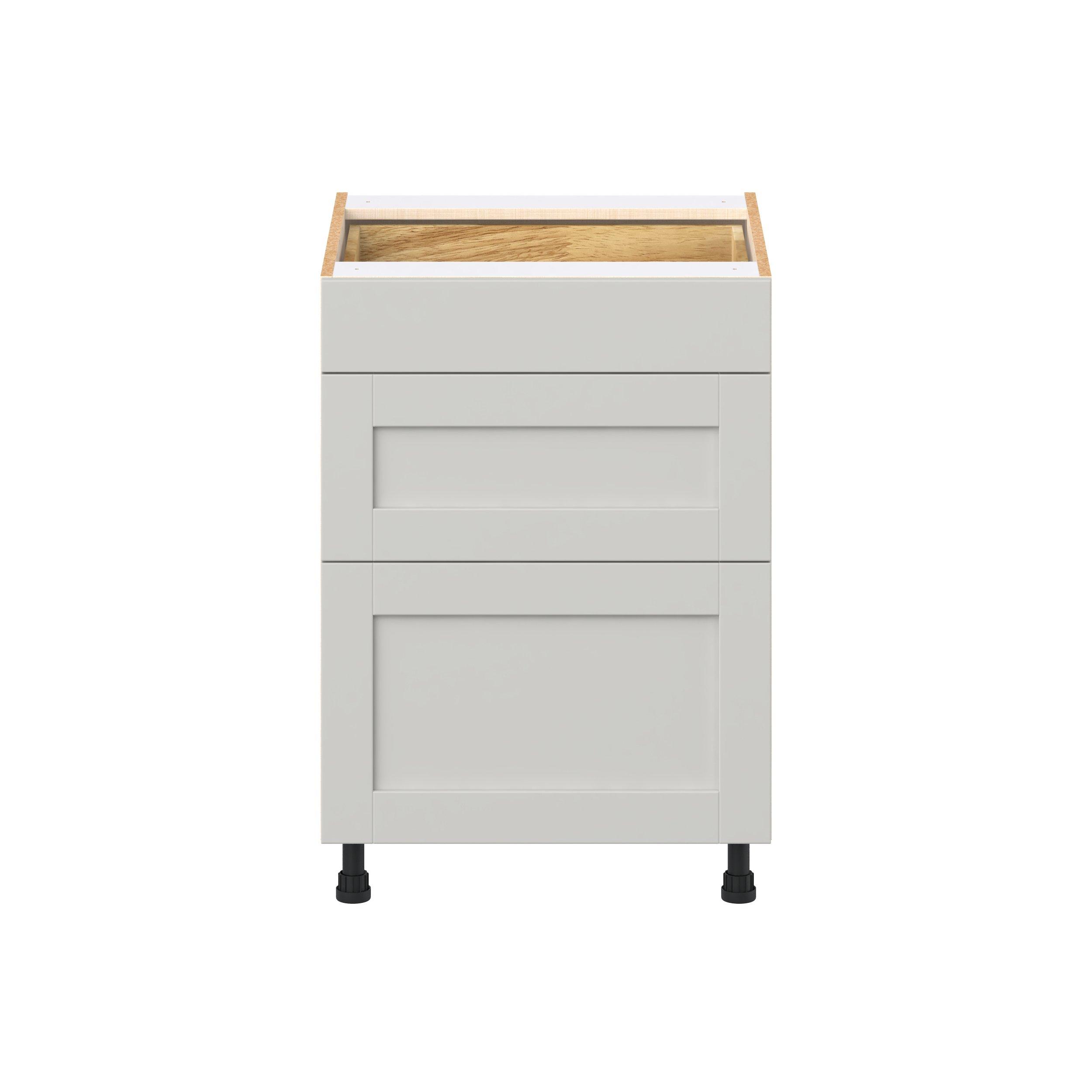 Summerhill 24 in. Light Gray Drawer Base Cabinet