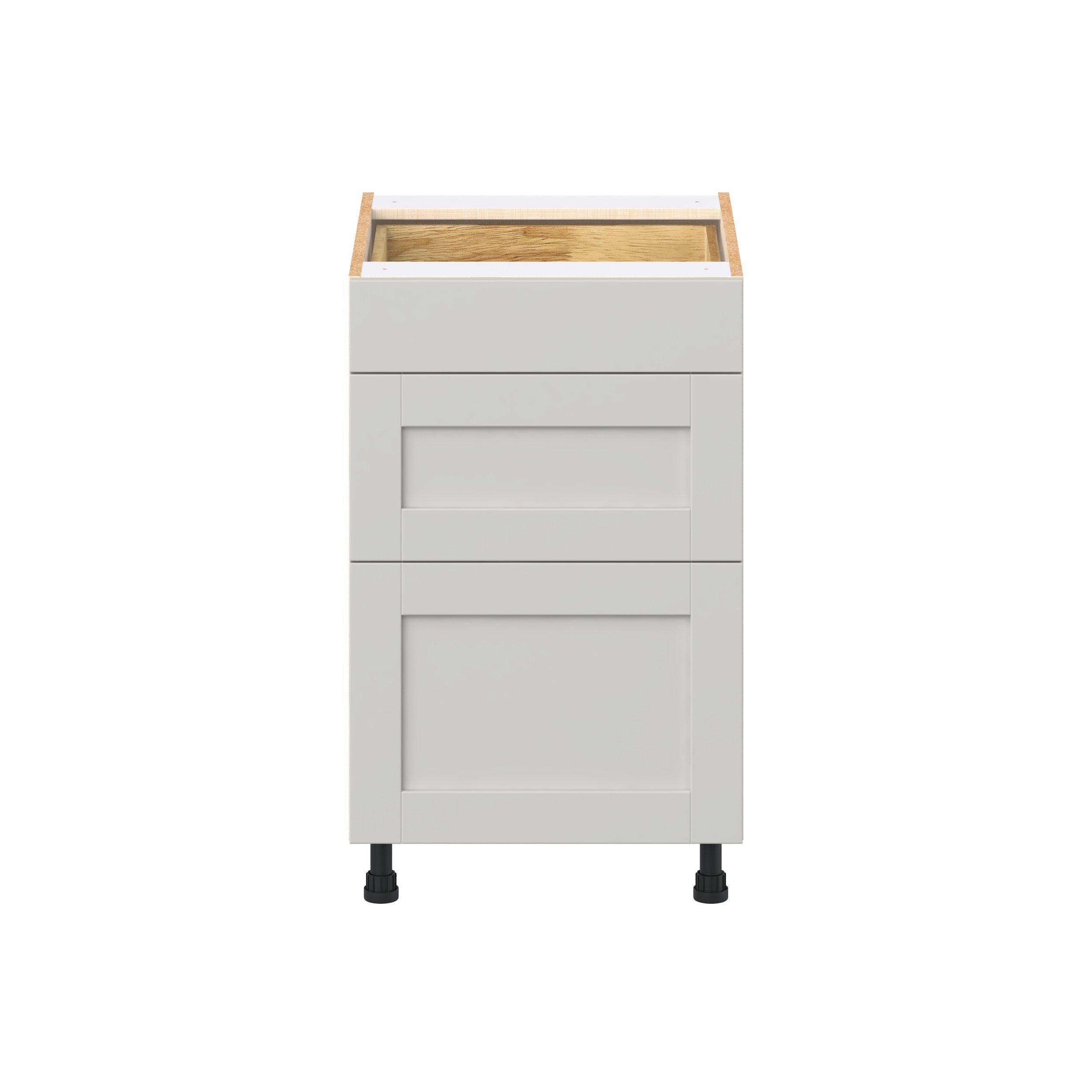 Summerhill 21 in. Light Gray Drawer Base Cabinet