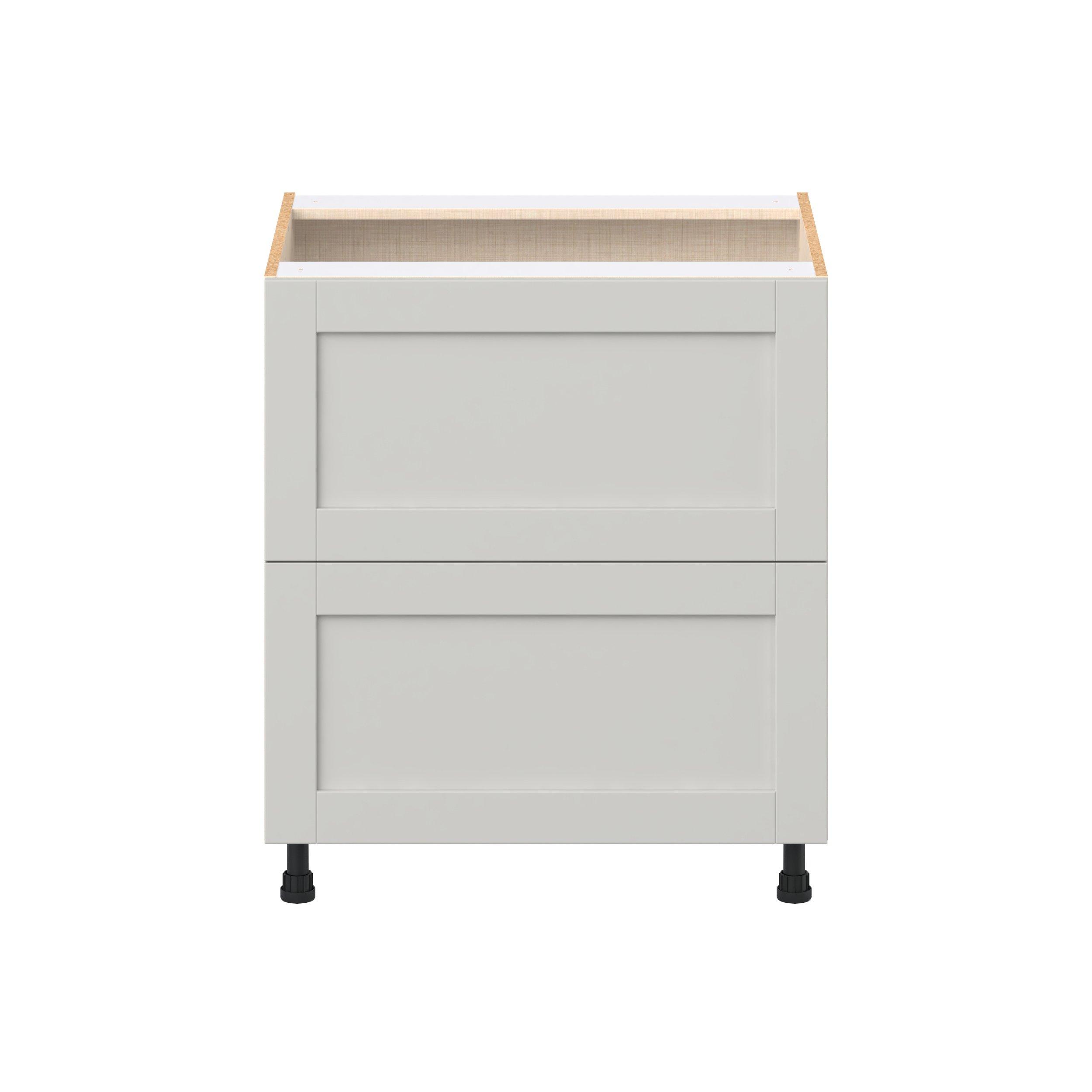 Summerhill 30 in. Light Gray Drawer Base Cabinet