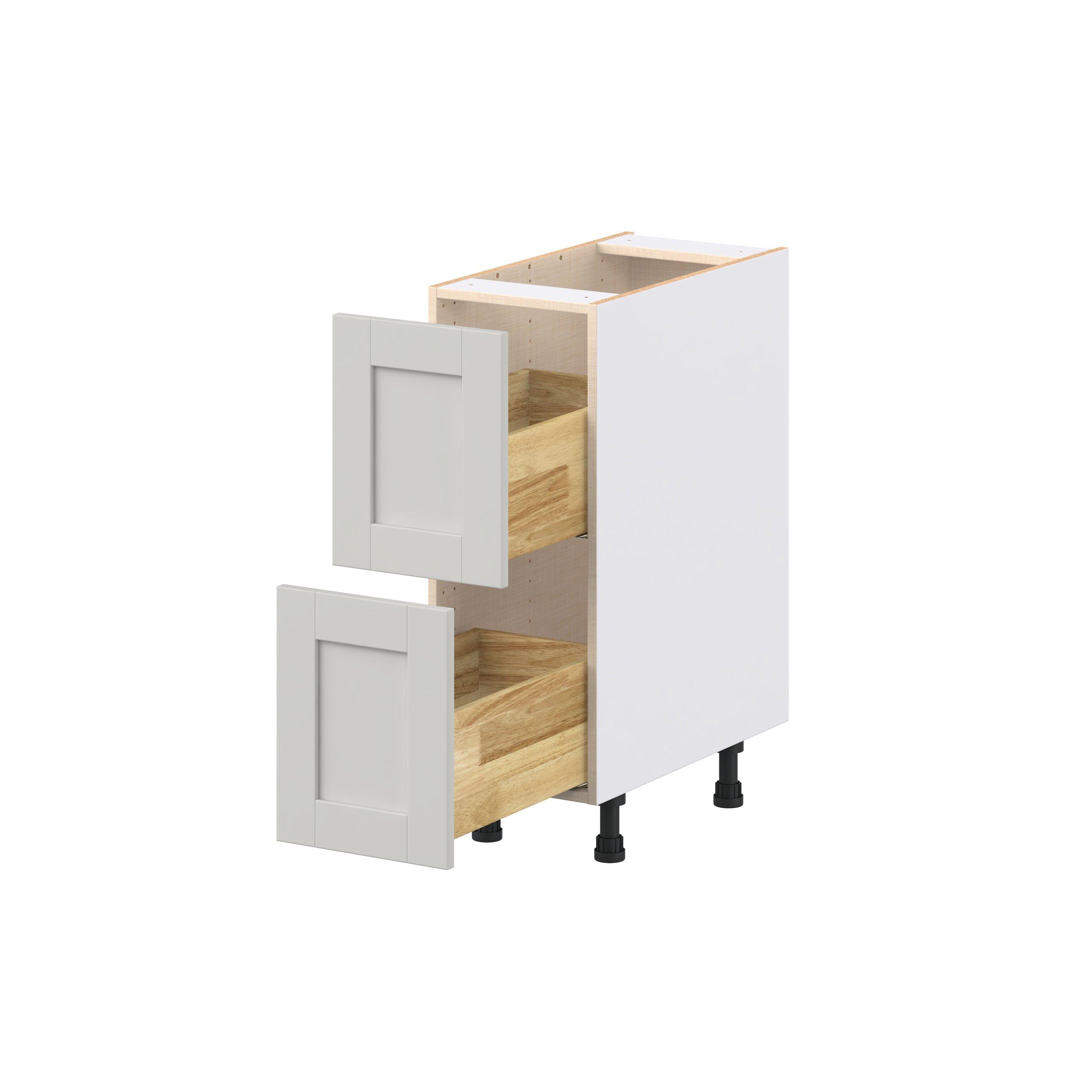 Summerhill 33 in. Light Gray Drawer Base Cabinet