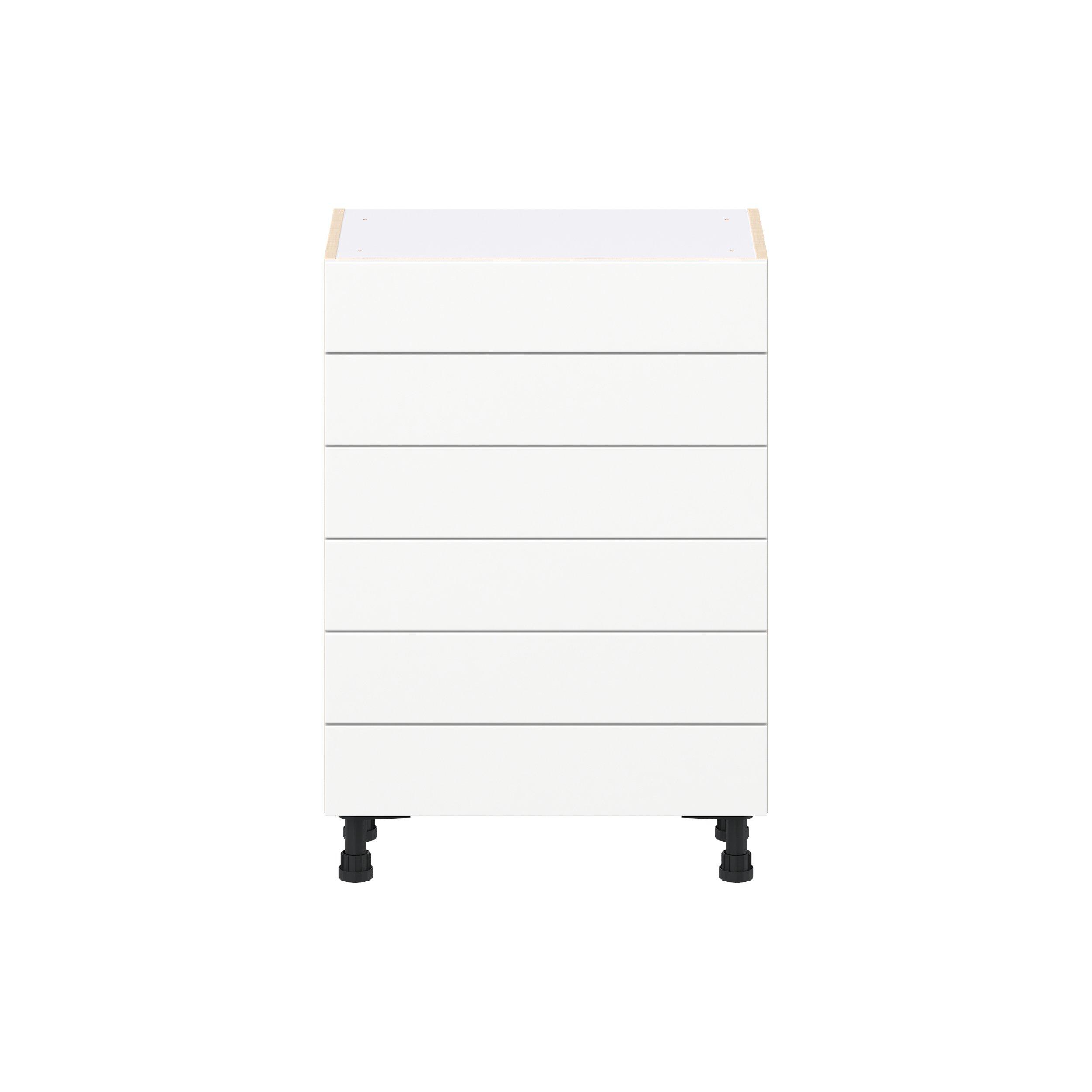 Summerhill 6 Drawer Shallow Drawer Base Cabinet