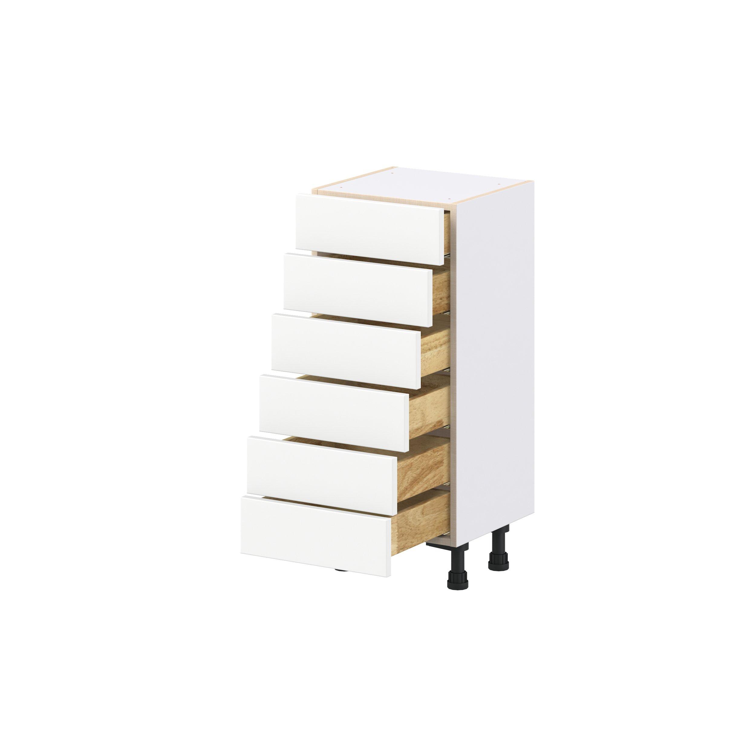 Summerhill 6 Drawer Shallow Drawer Base Cabinet