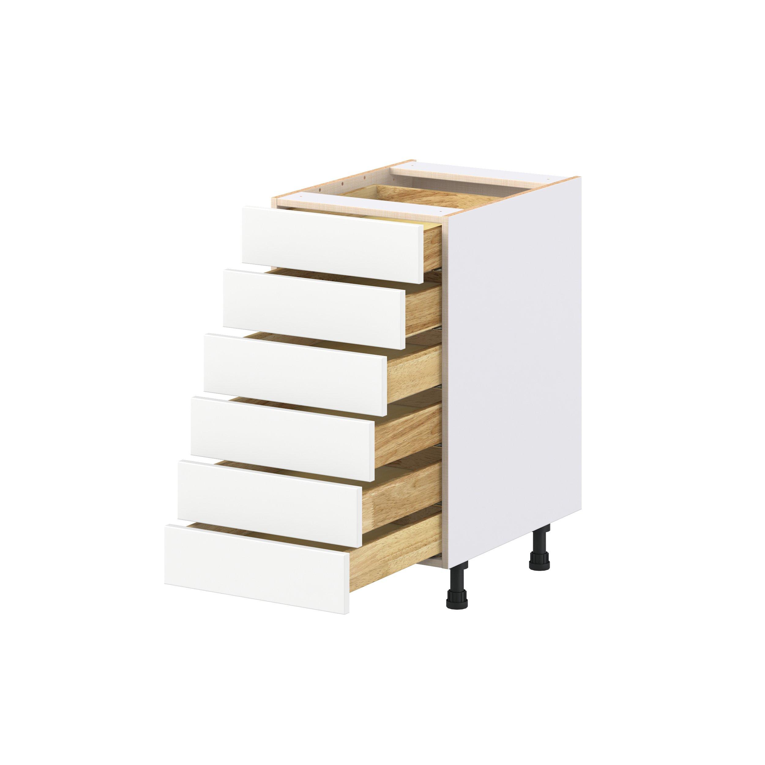 Summerhill 18 in. Bright White Drawer Base Cabinet
