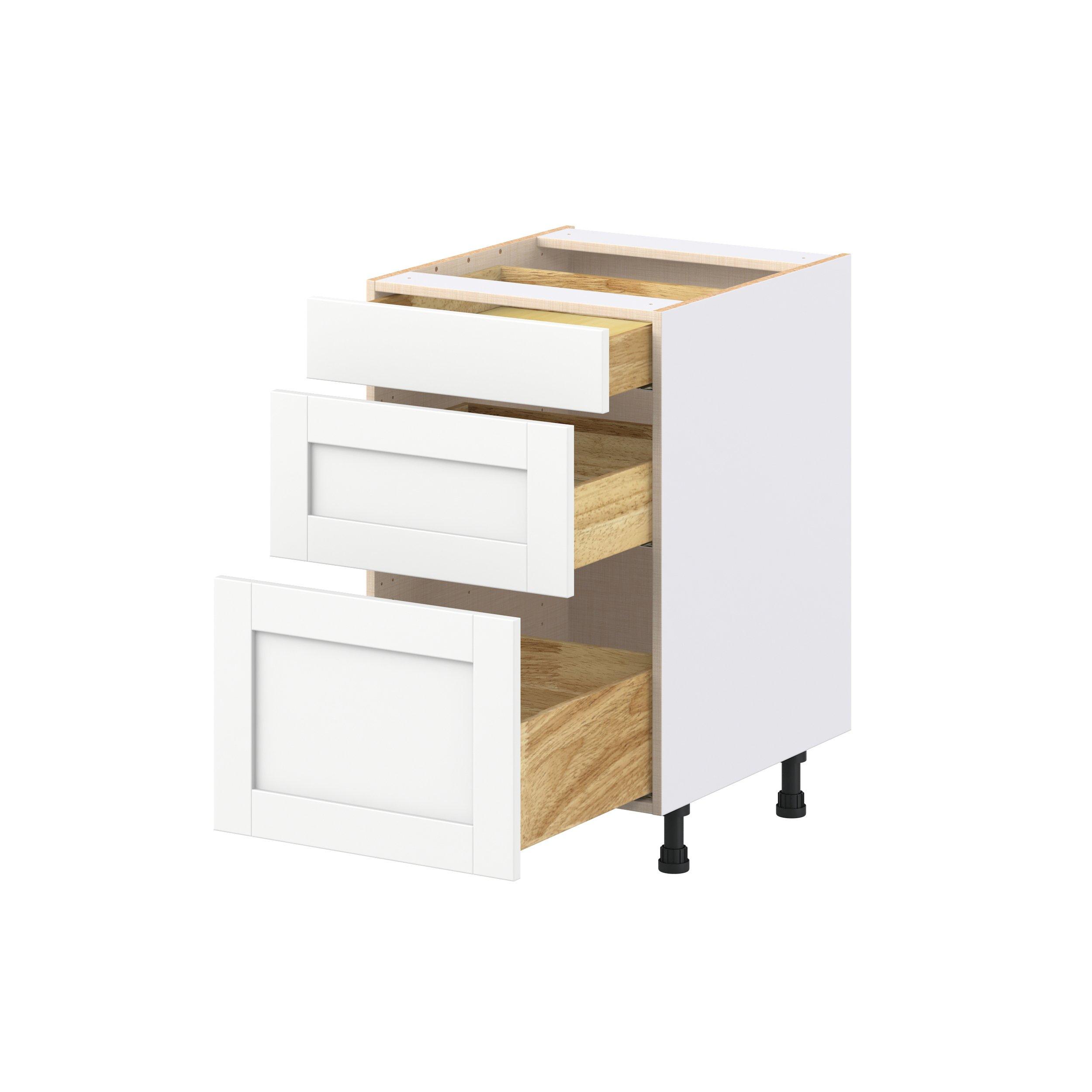 Summerhill 21 in. Bright White Drawer Base Cabinet