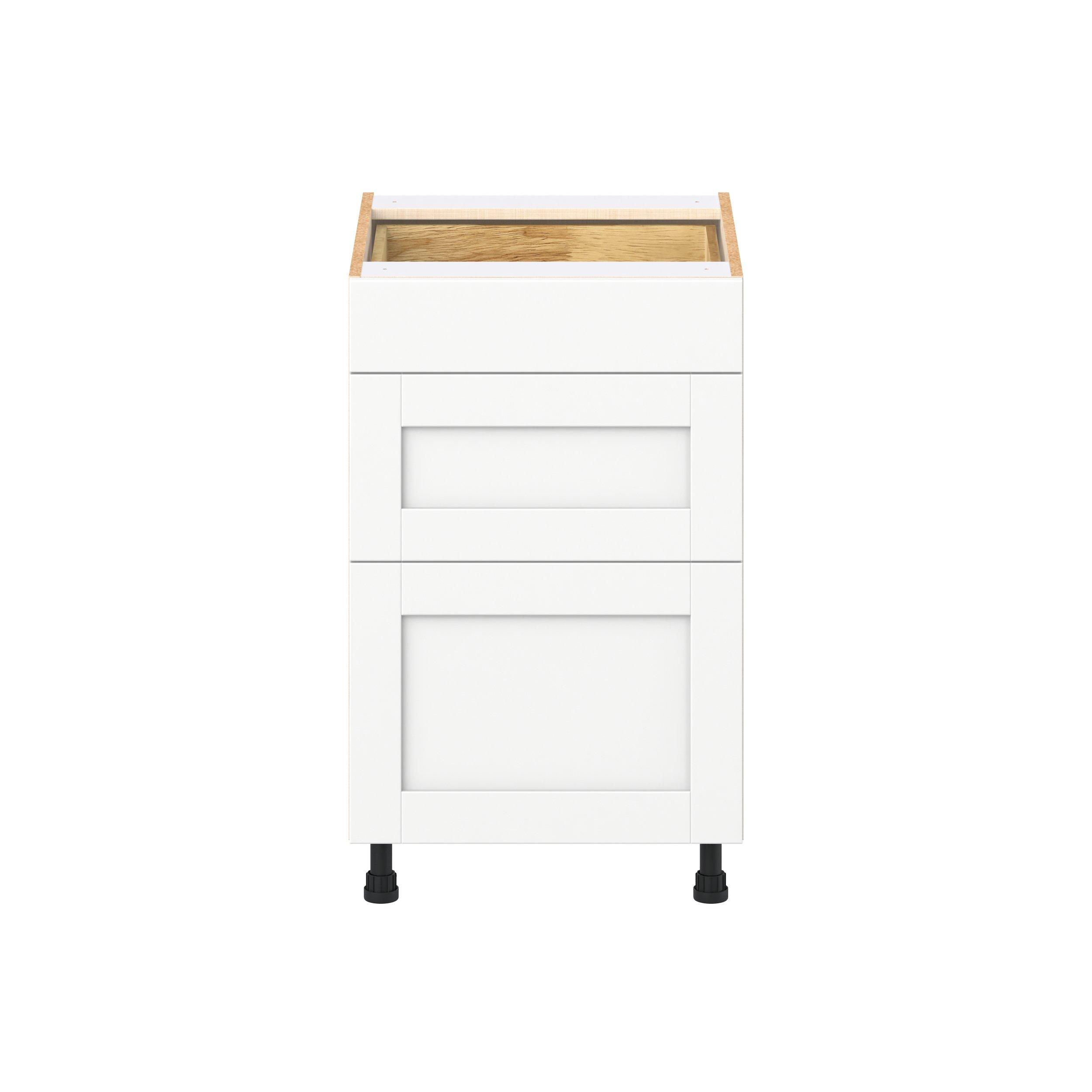 Summerhill 21 in. Bright White Drawer Base Cabinet