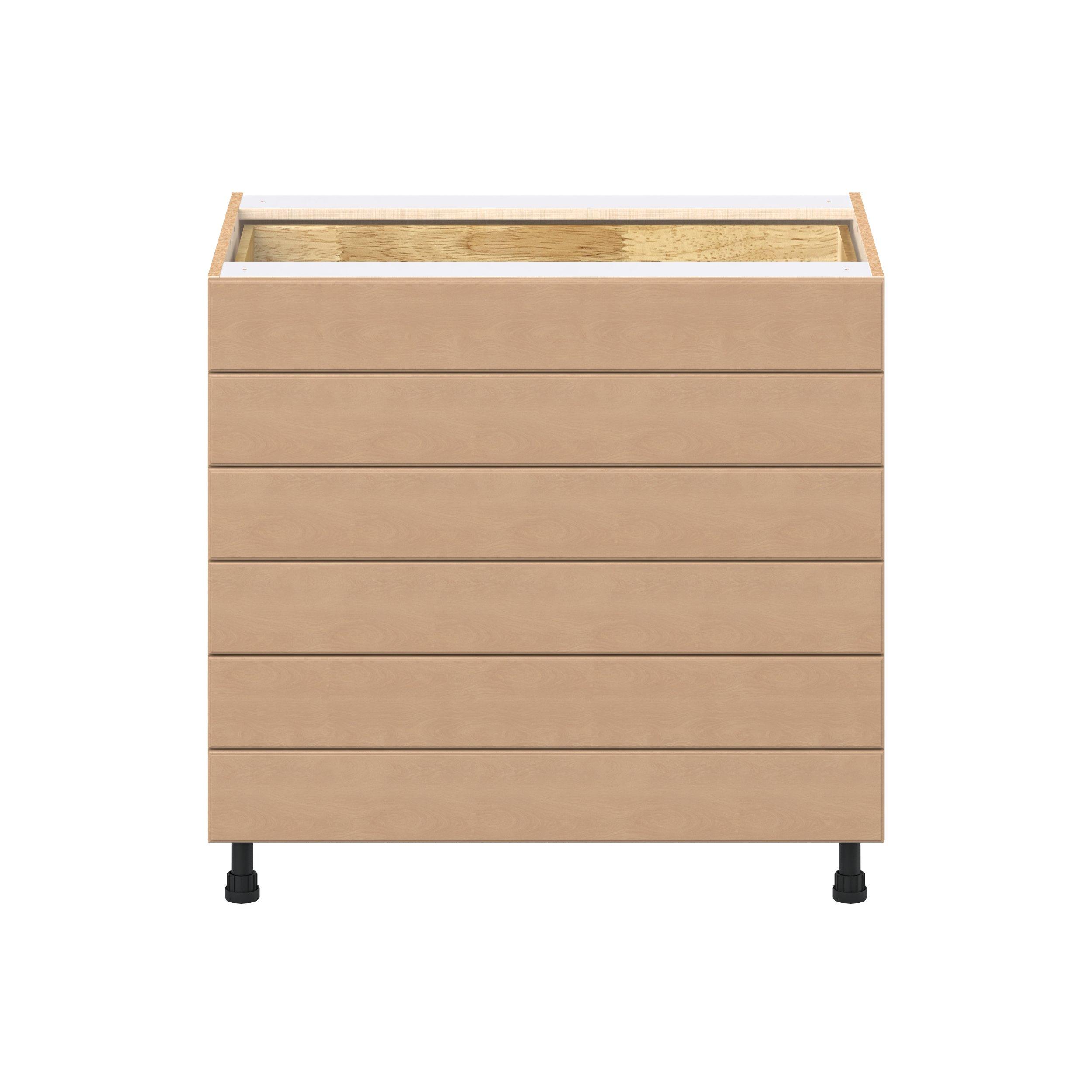 Sugarhill 36 in. Stained Sugar Cookie Drawer Base Cabinet
