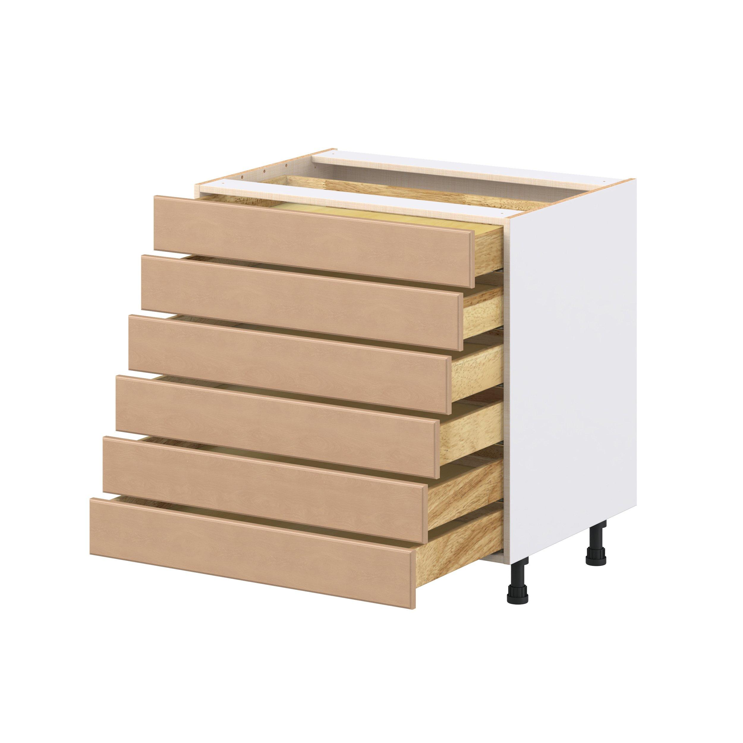 Sugarhill 33 in. Stained Sugar Cookie Drawer Base Cabinet