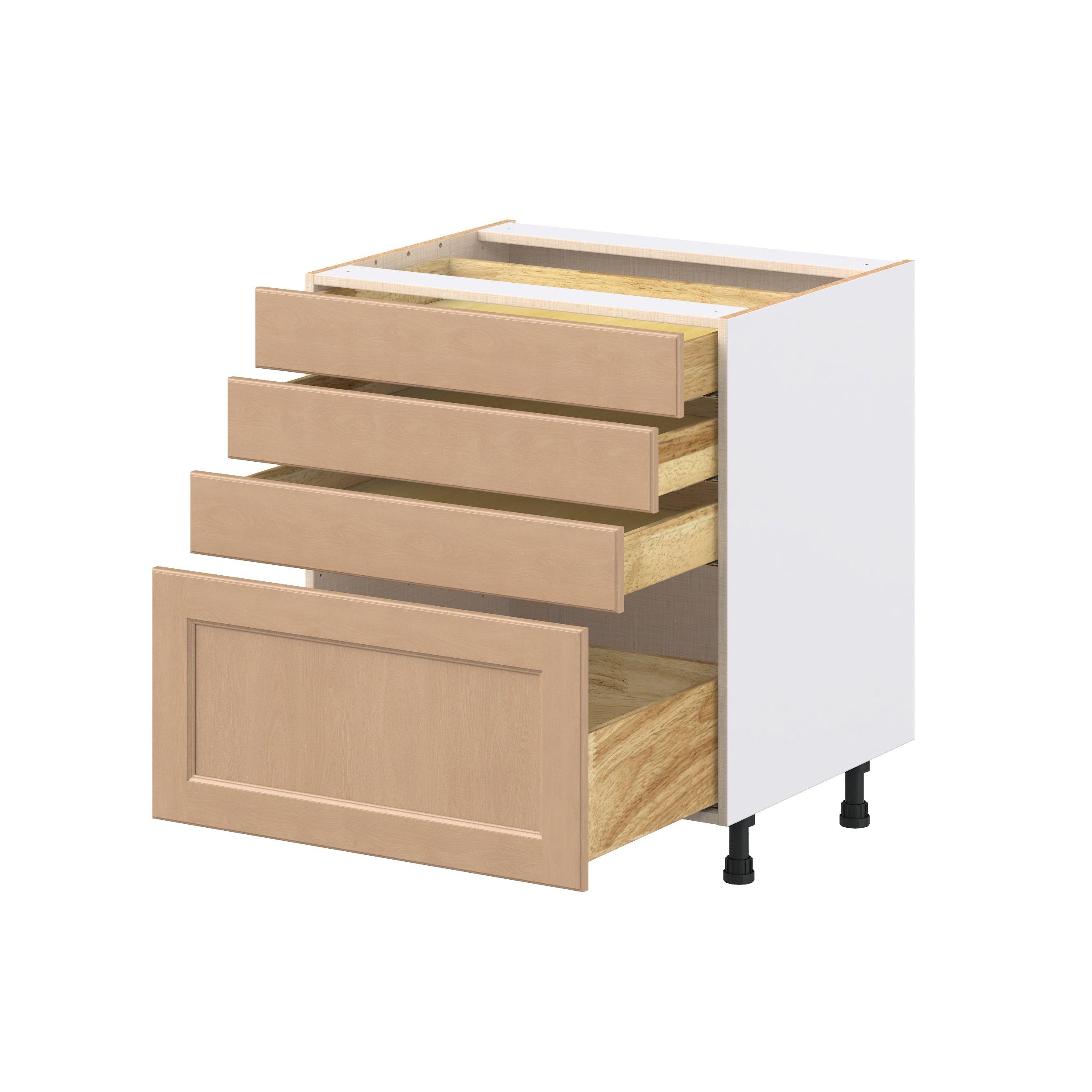 Sugarhill 30 in. Stained Sugar Cookie Drawer Base Cabinet