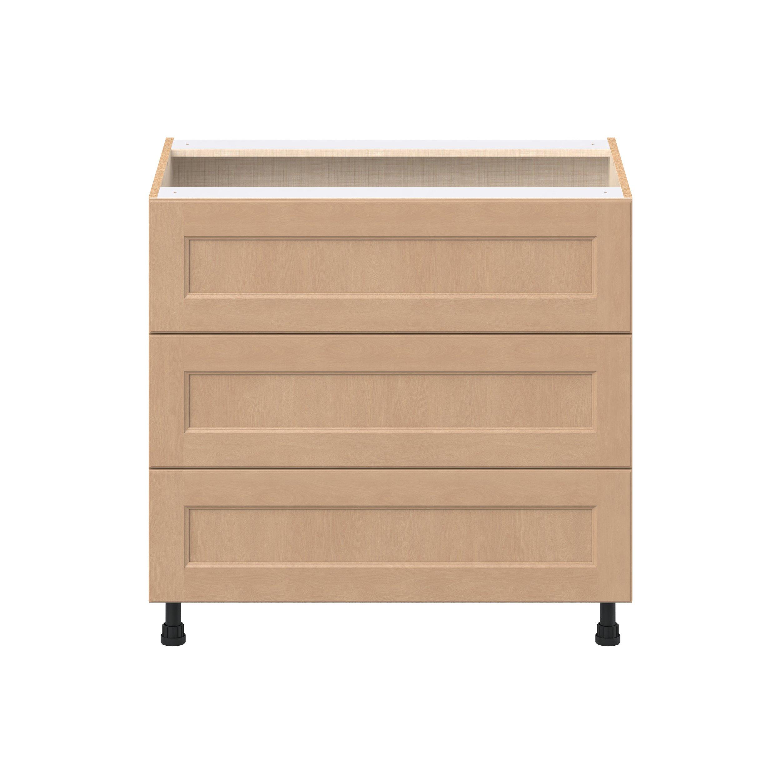 Sugarhill 36 in. Stained Sugar Cookie Drawer Base Cabinet