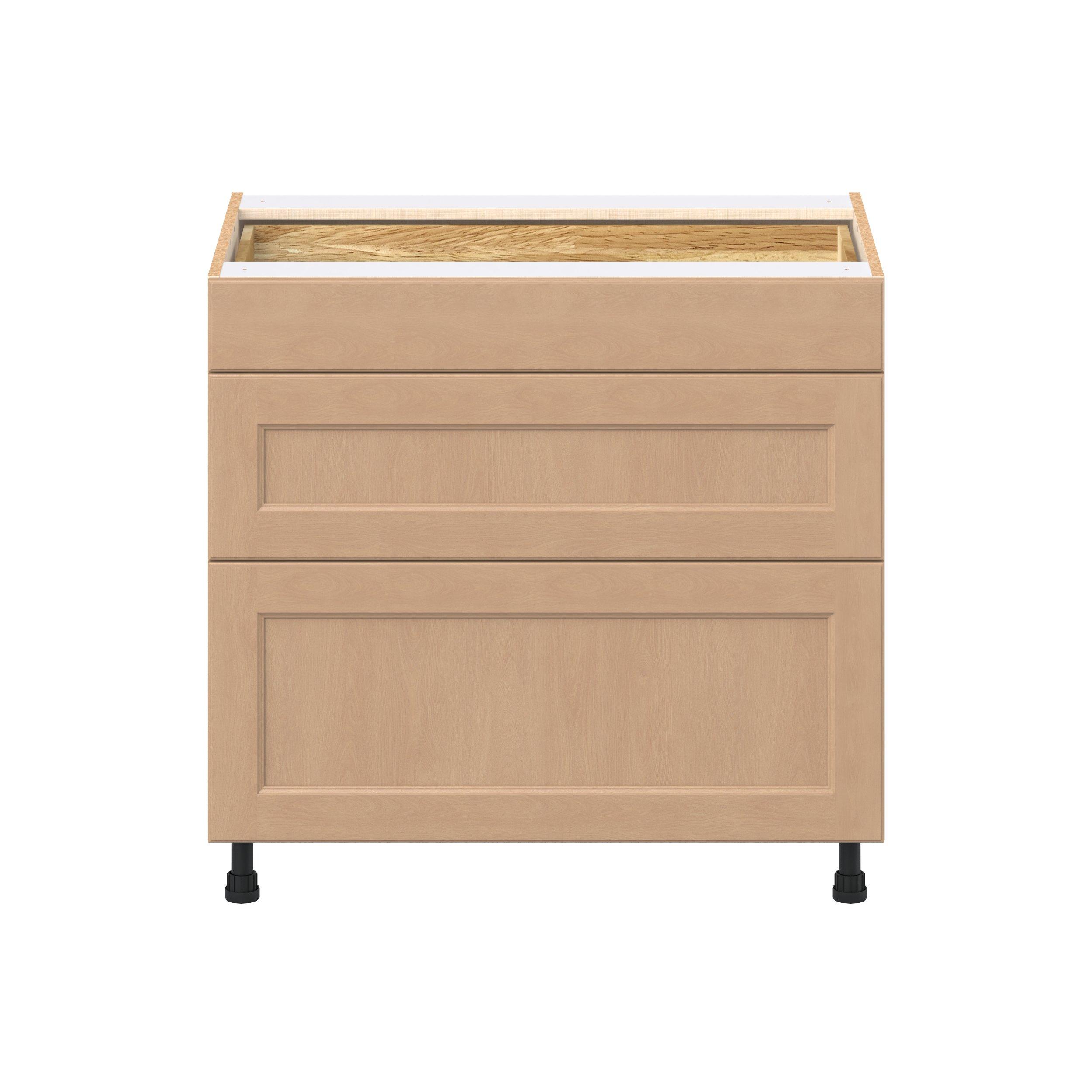 Sugarhill 36 in. Stained Sugar Cookie Drawer Base Cabinet