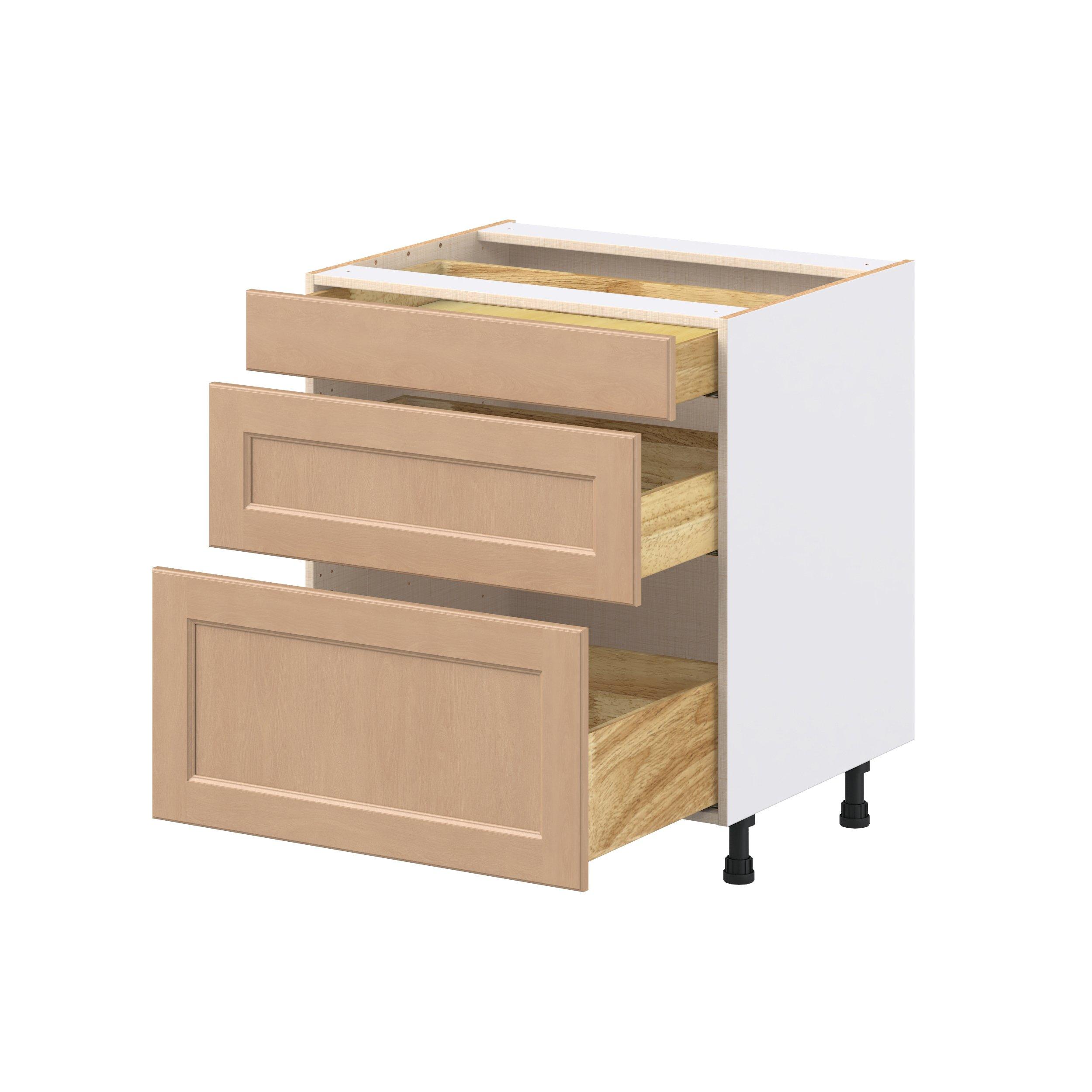 Sugarhill 30 in. Stained Sugar Cookie Drawer Base Cabinet