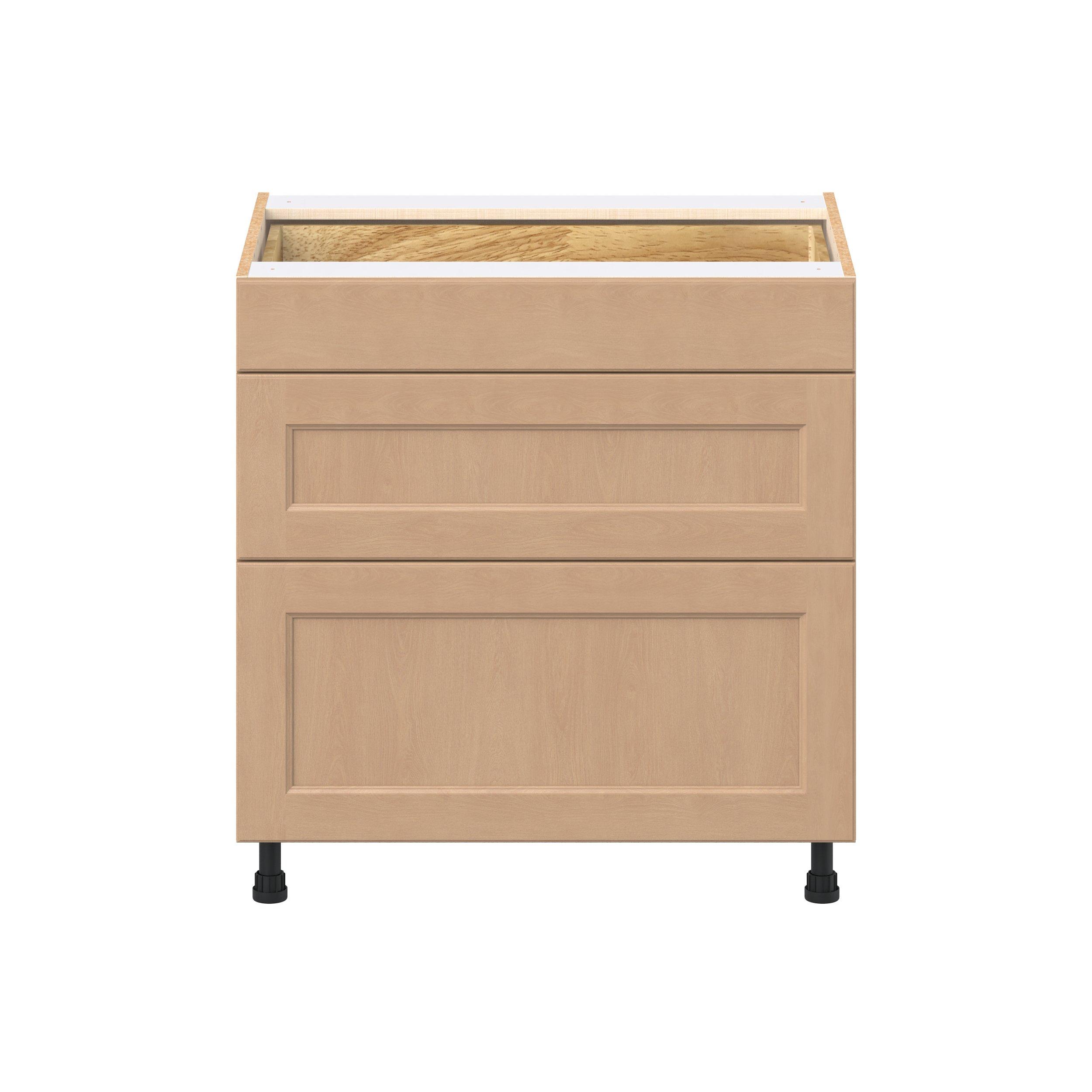 Sugarhill 33 in. Stained Sugar Cookie Drawer Base Cabinet