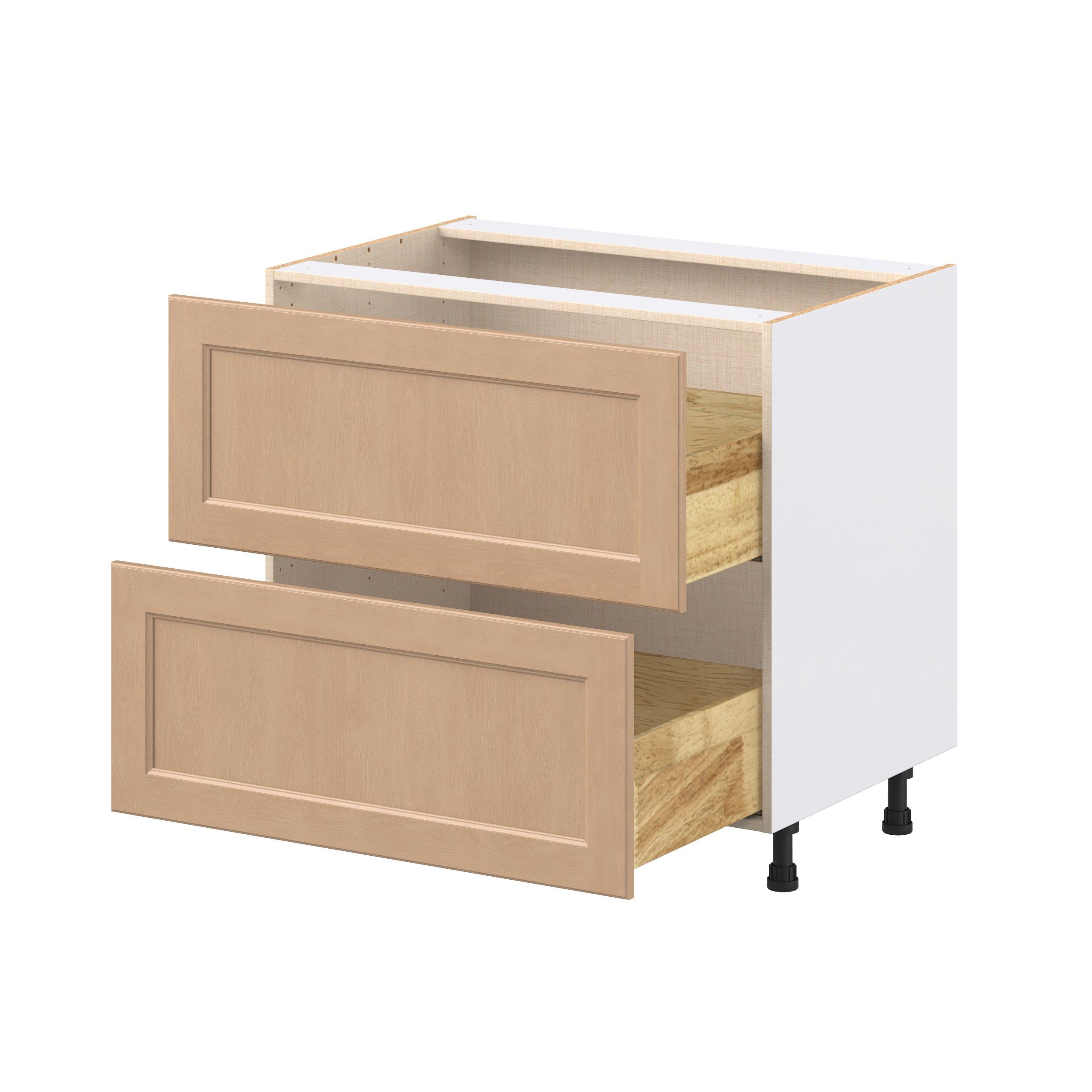 Sugarhill 36 in. Stained Sugar Cookie Drawer Base Cabinet
