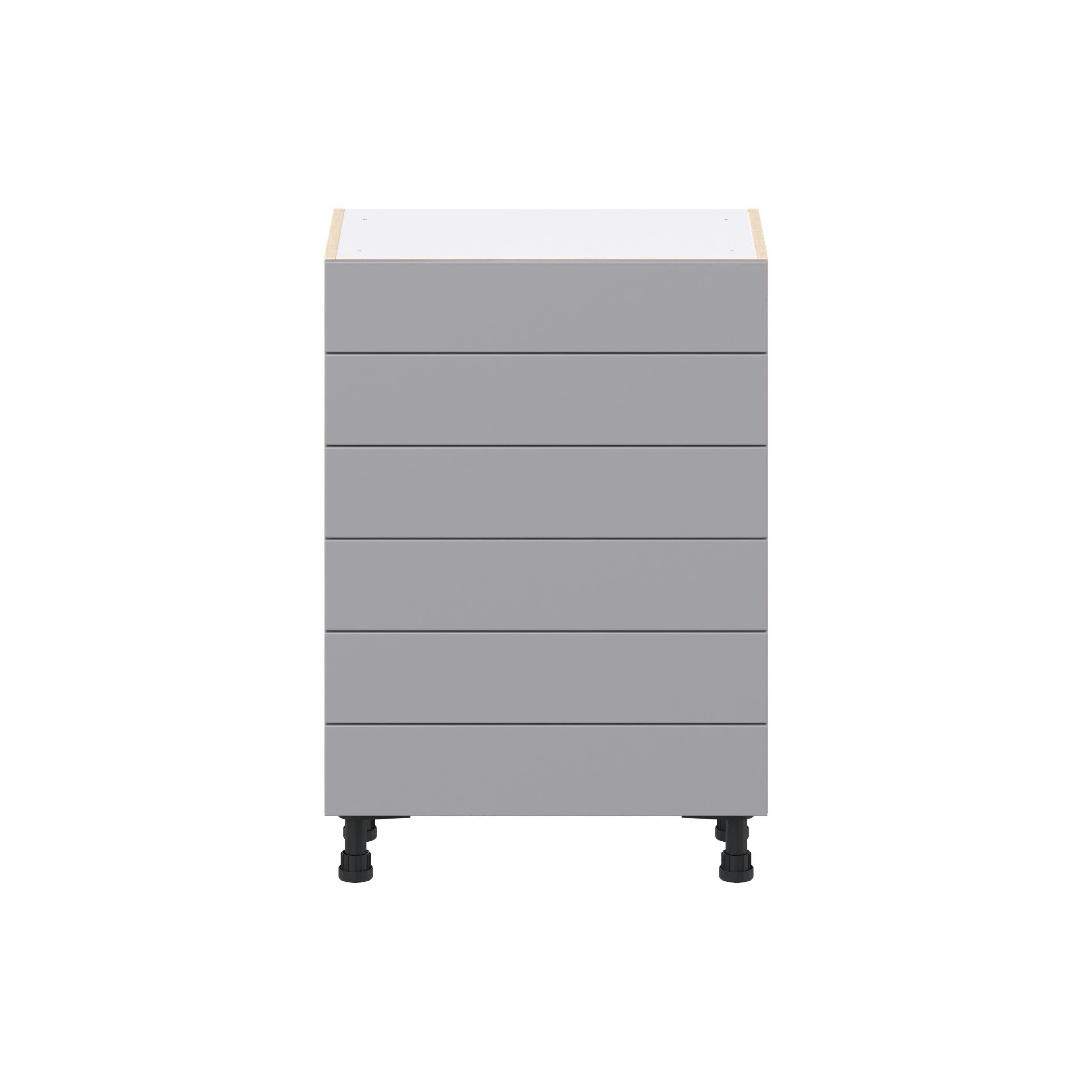 Candler 24 in. Painted Slate Gray Shallow Base Cabinet