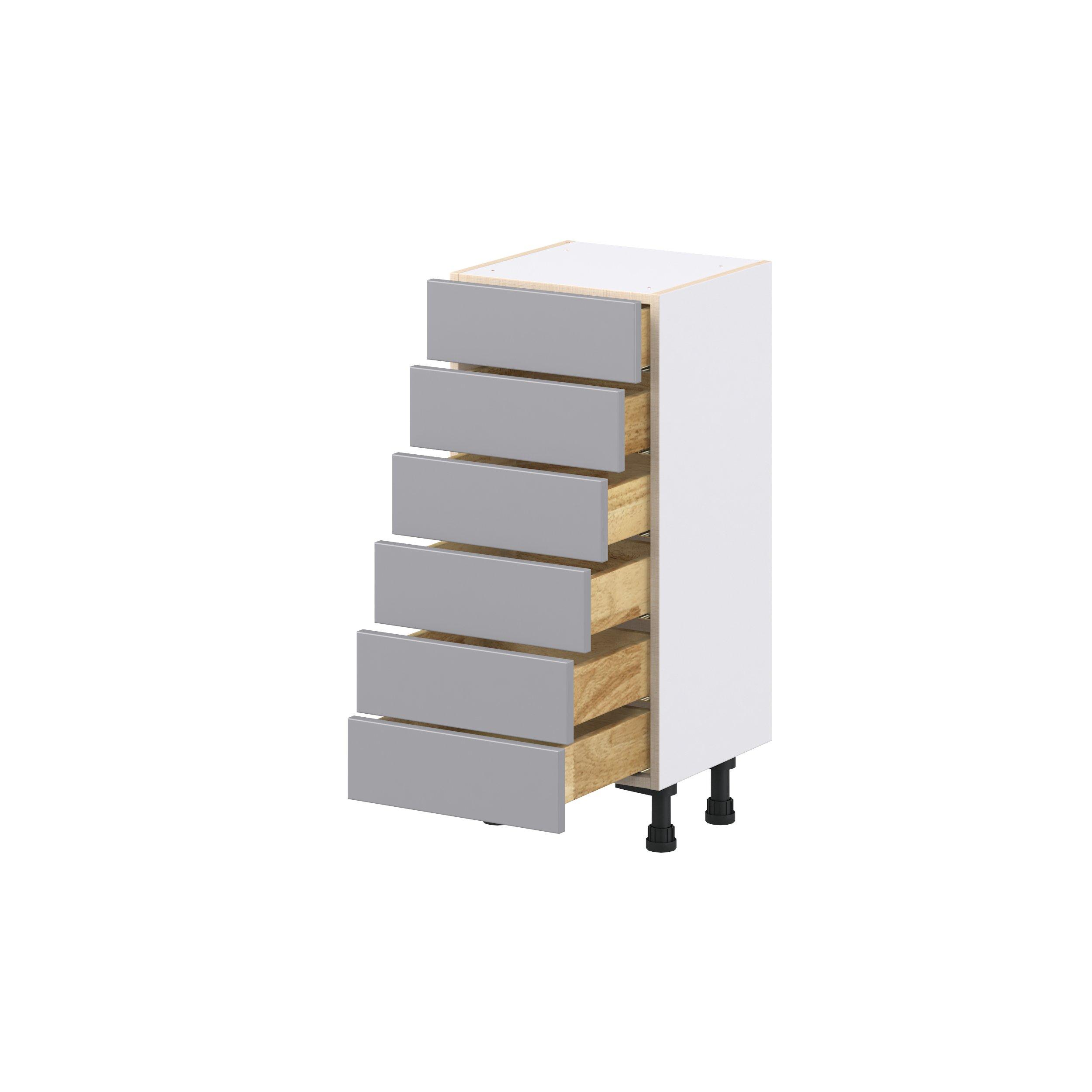 Candler 24 in. Painted Slate Gray Shallow Base Cabinet