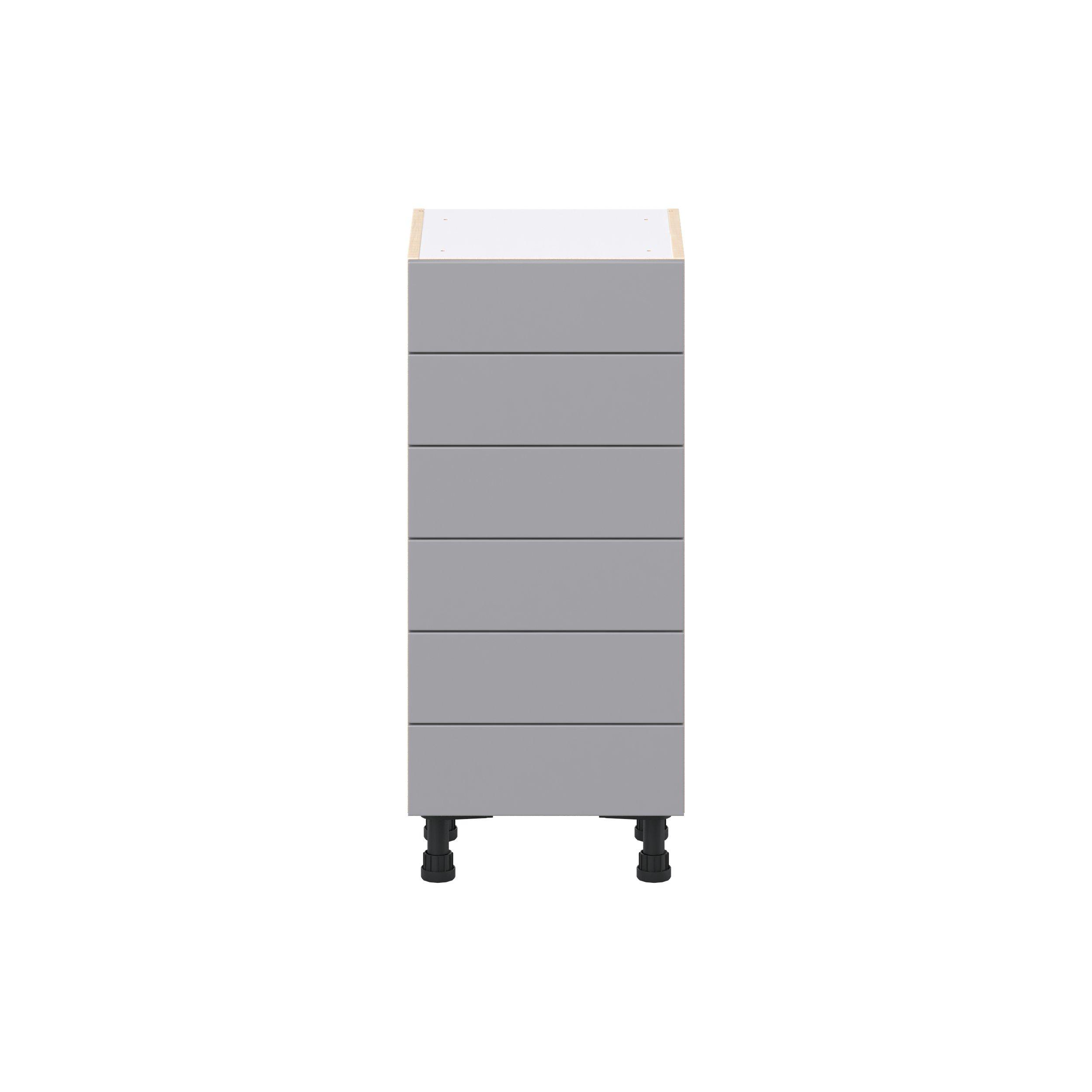 Candler 24 in. Painted Slate Gray Shallow Base Cabinet