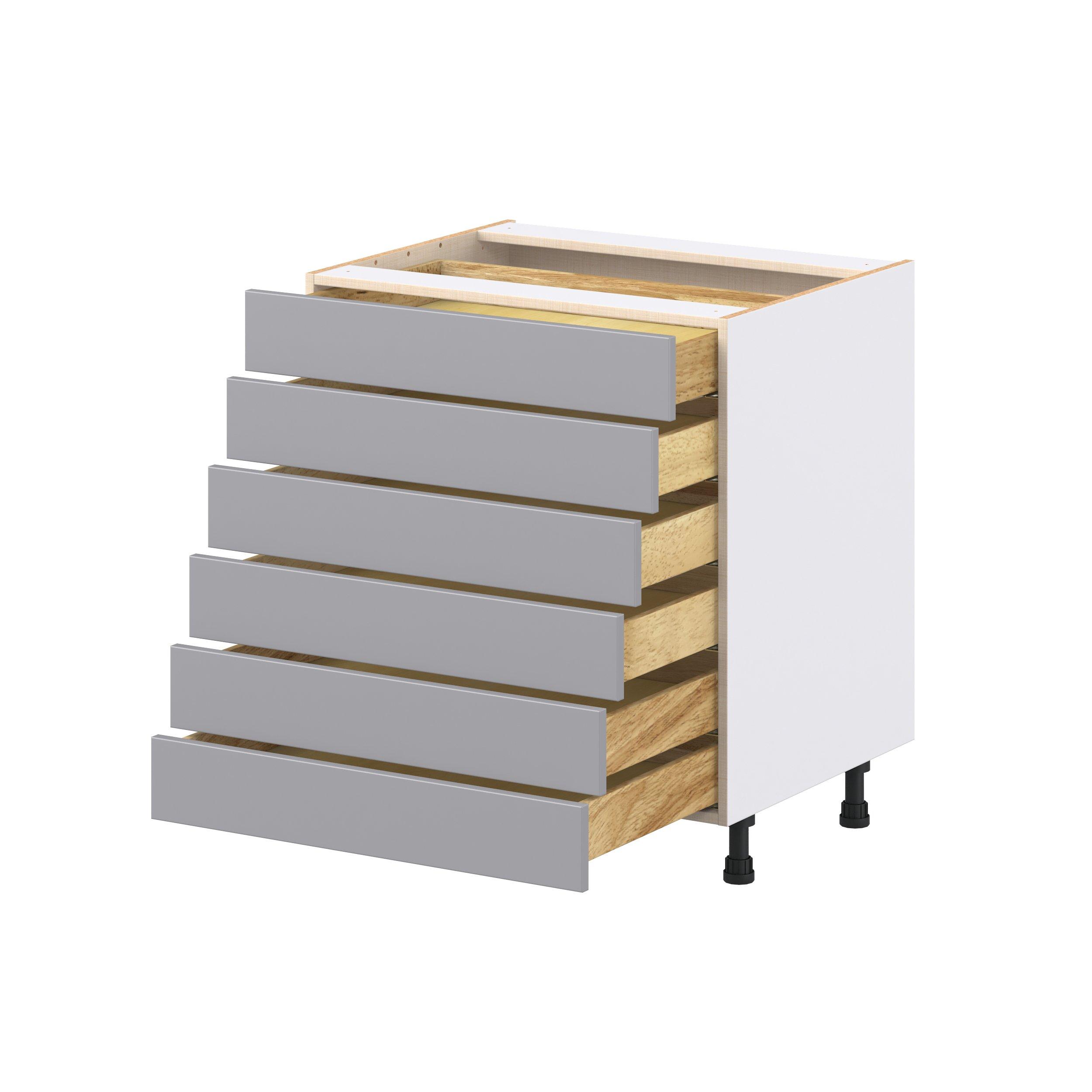 Candler 30 in. Painted Slate Gray Drawer Base Cabinet
