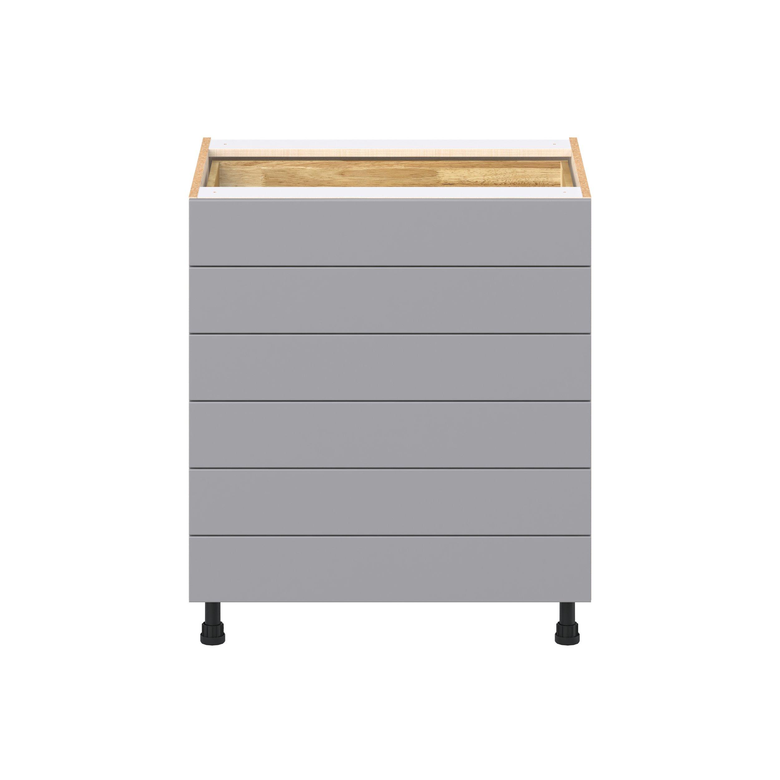 Candler 30 in. Painted Slate Gray Drawer Base Cabinet