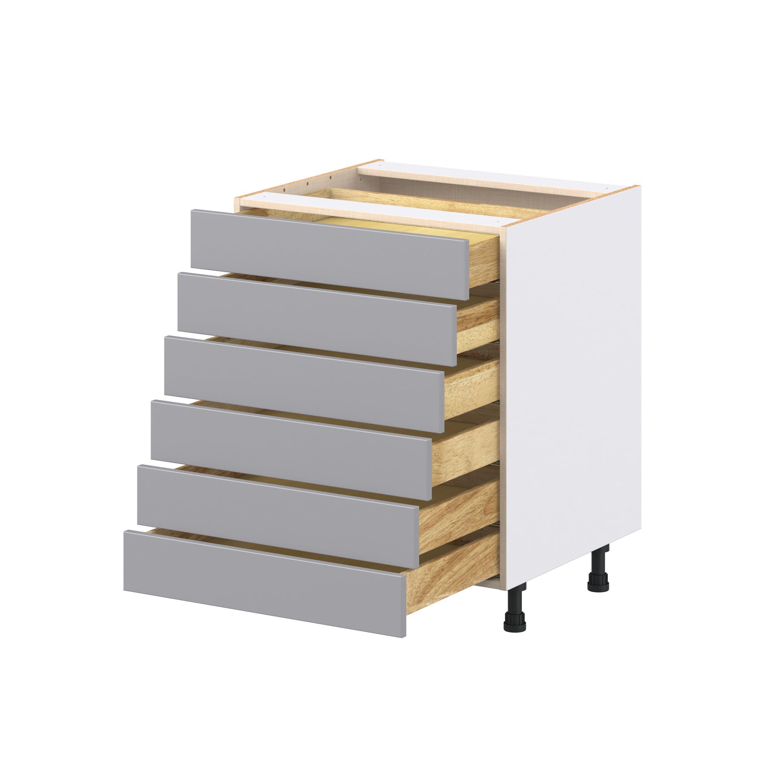 Candler 27 in. Painted Slate Gray Drawer Base Cabinet