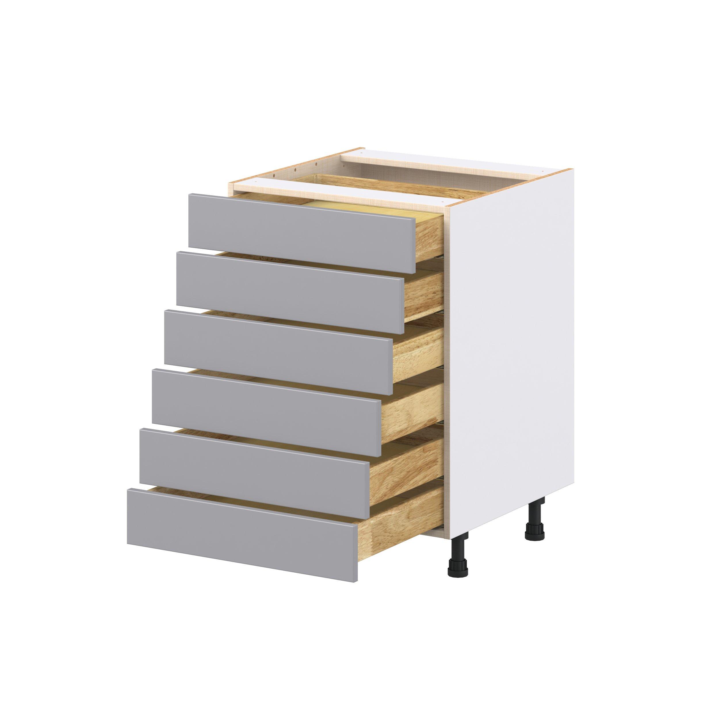 Candler 24 in. Painted Slate Gray Drawer Base Cabinet