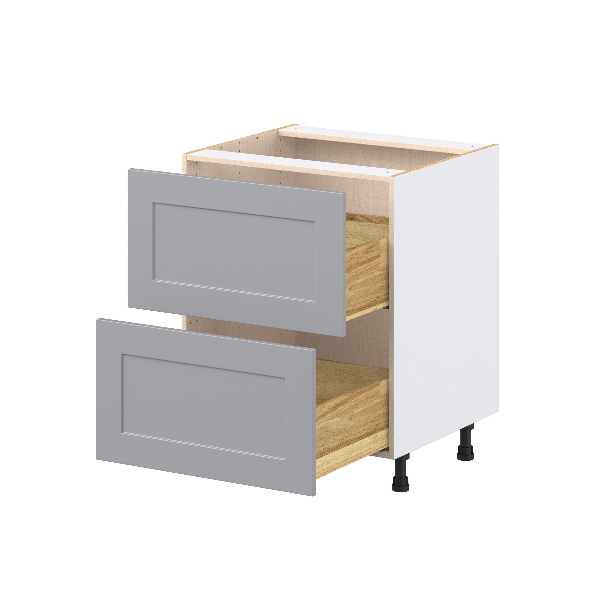 Candler 27 in. Painted Slate Gray Drawer Base Cabinet