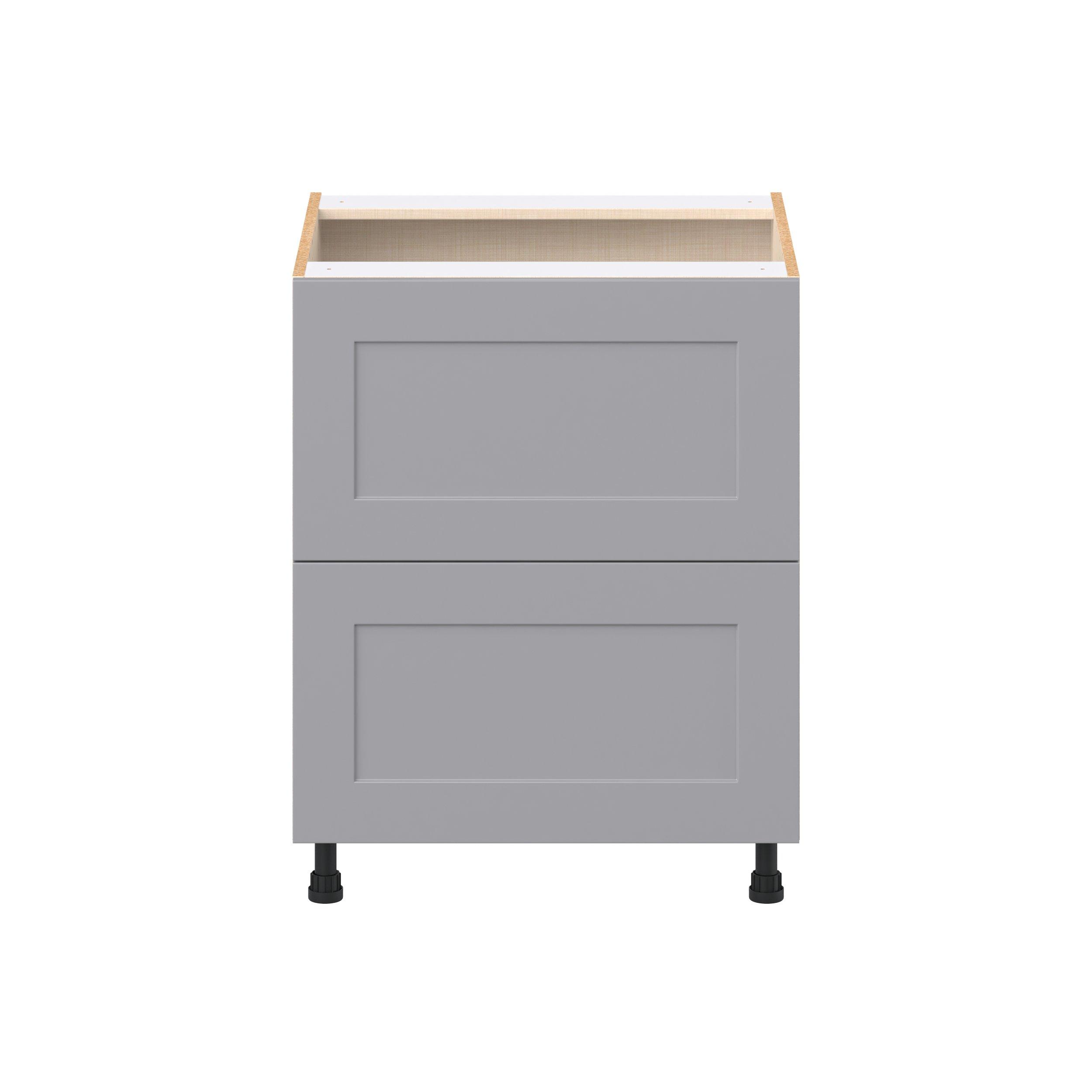 Candler 27 in. Painted Slate Gray Drawer Base Cabinet