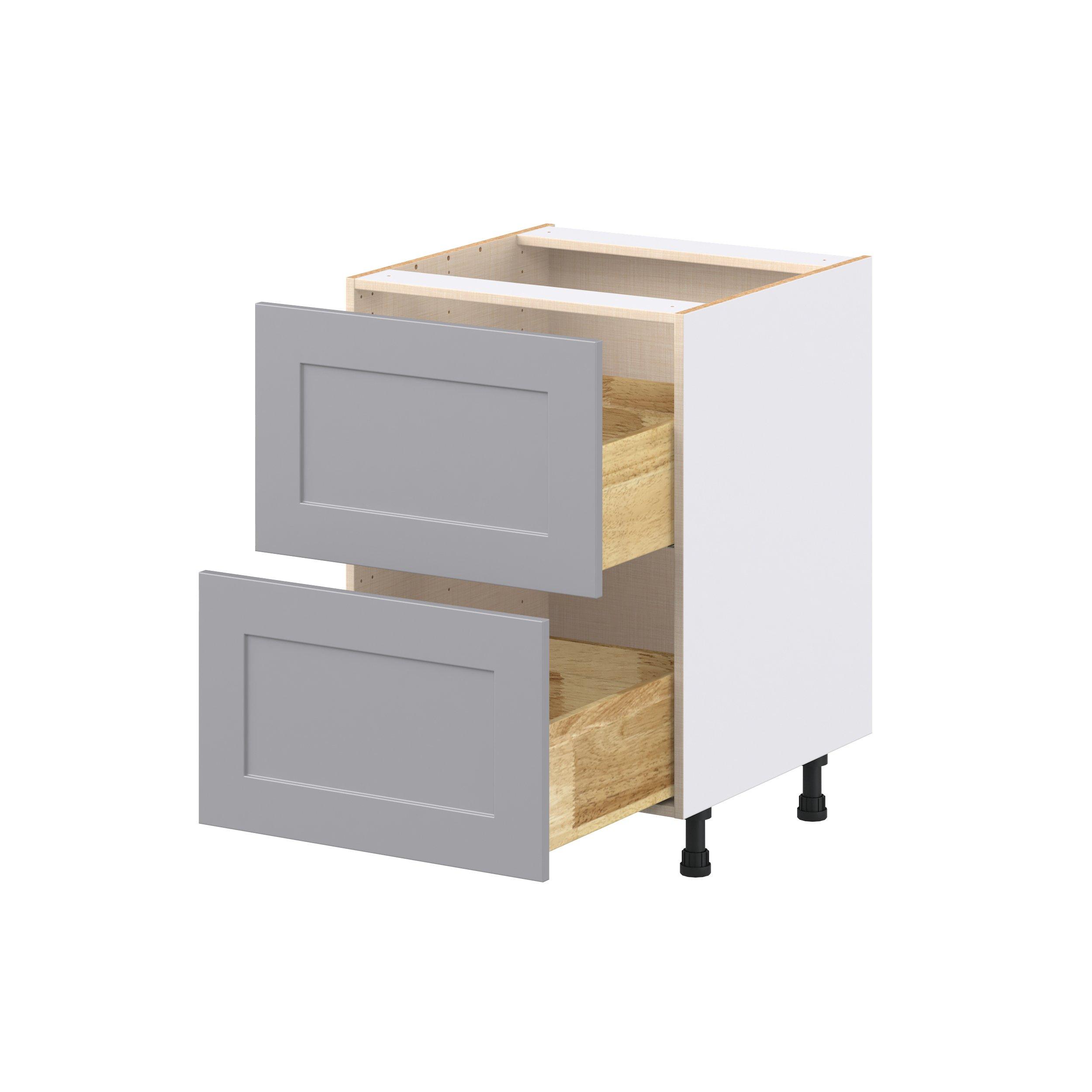 Candler 24 in. Painted Slate Gray Drawer Base Cabinet