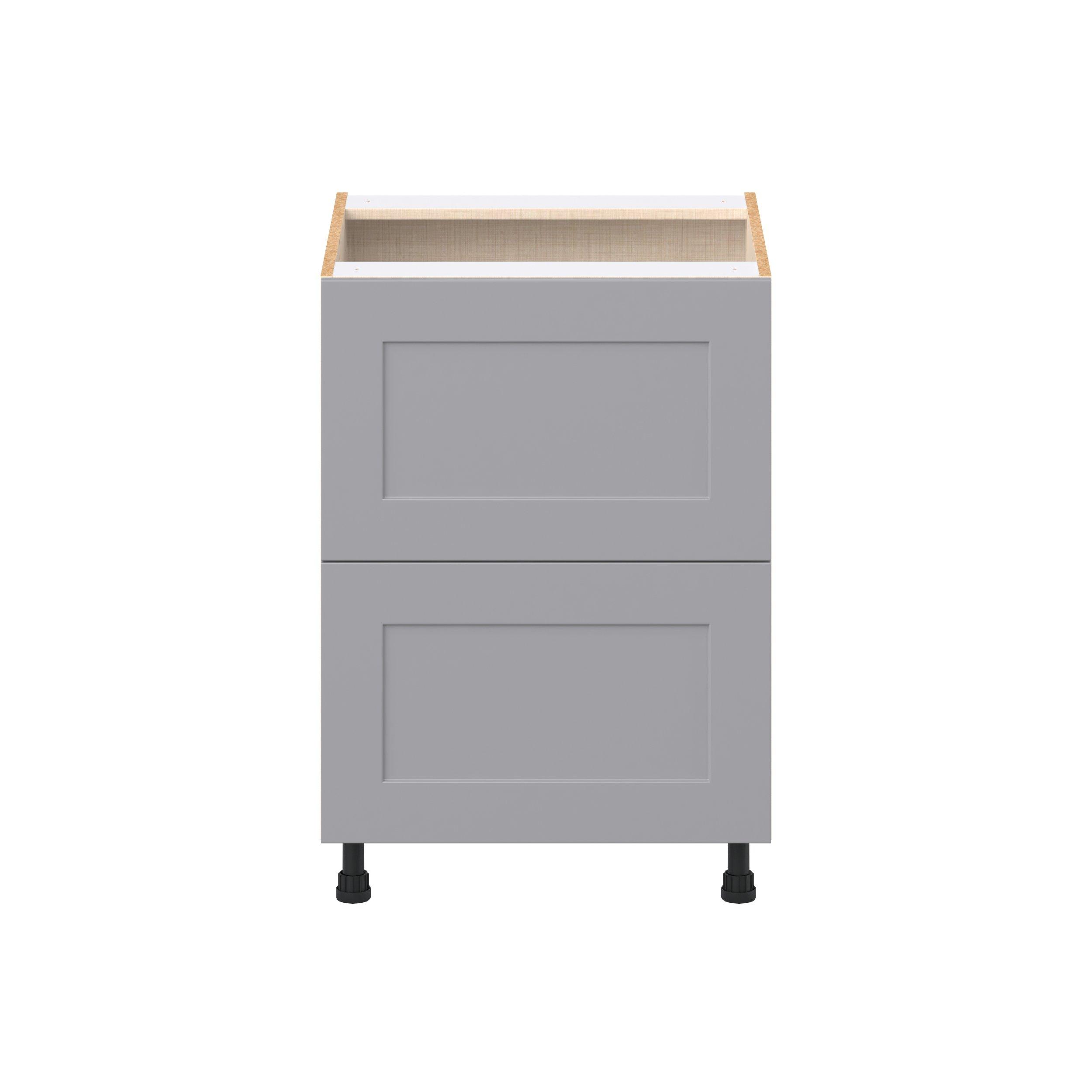 Candler 24 in. Painted Slate Gray Drawer Base Cabinet