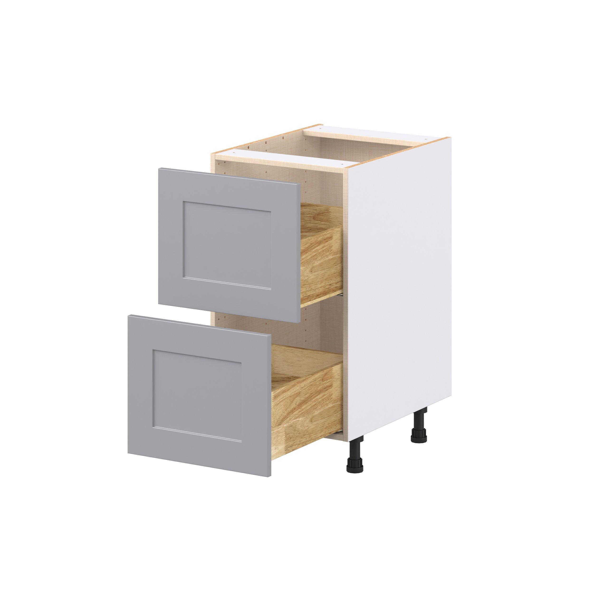 Candler 18 in. Painted Slate Gray Drawer Base Cabinet