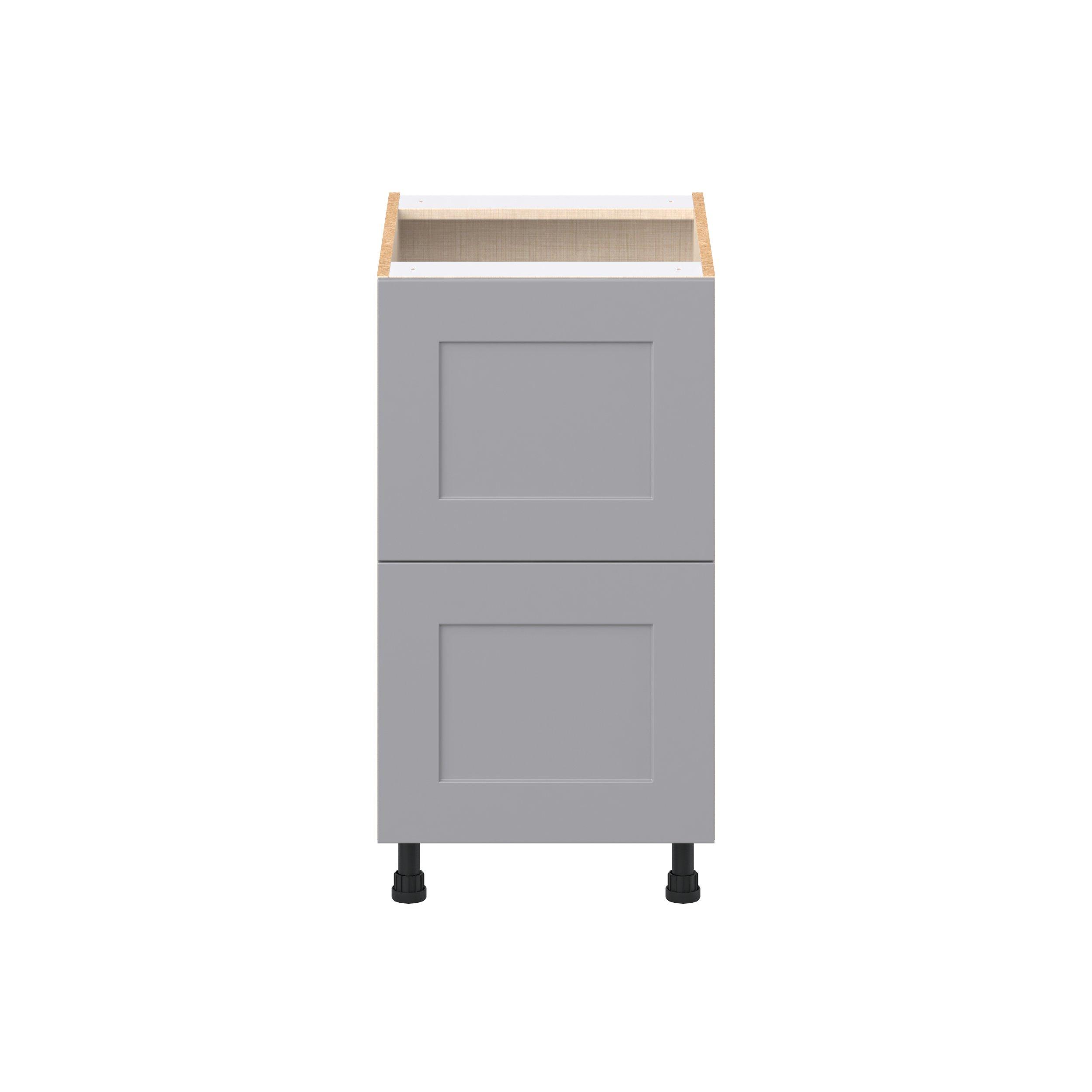 Candler 18 in. Painted Slate Gray Drawer Base Cabinet
