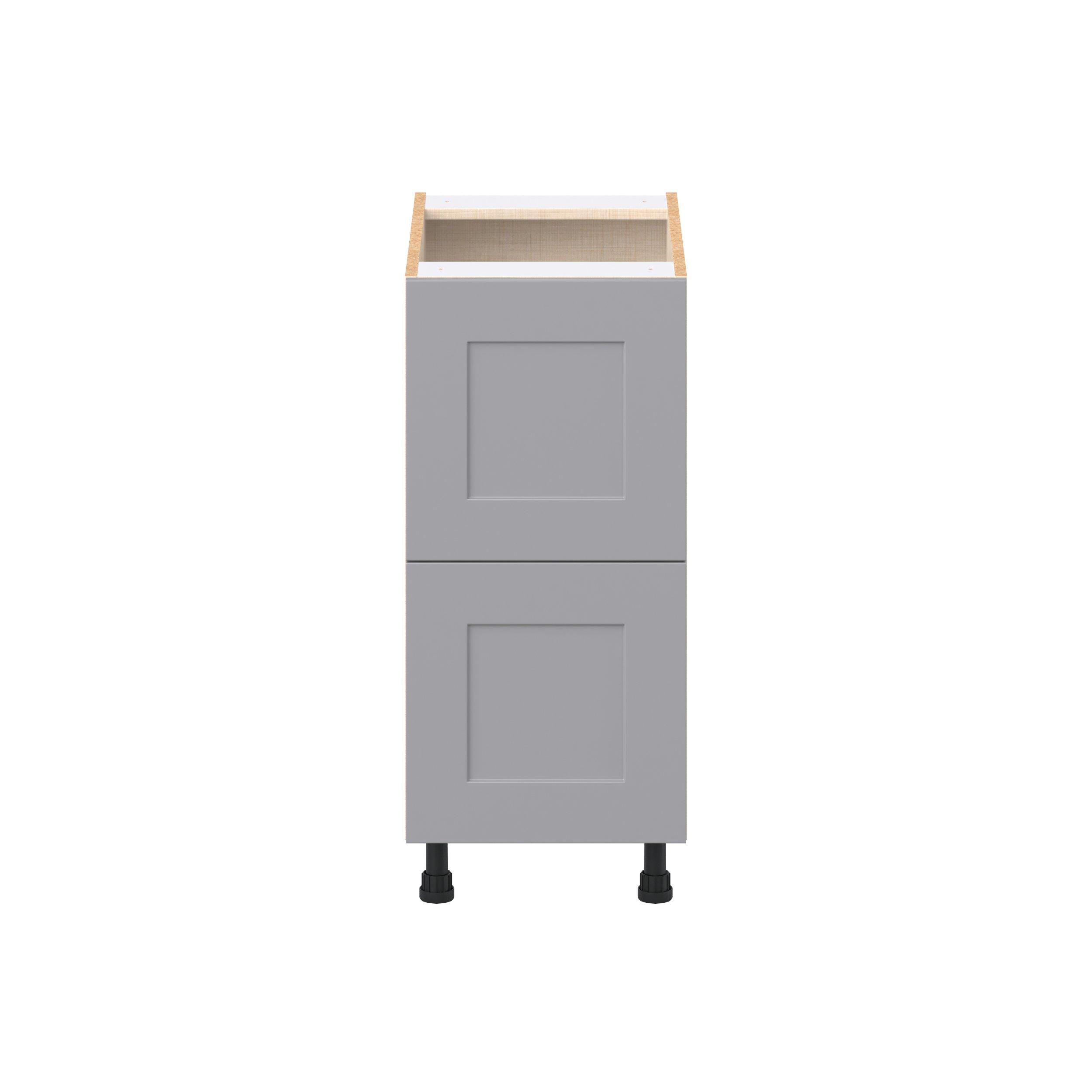 Candler 15 in. Painted Slate Gray Drawer Base Cabinet