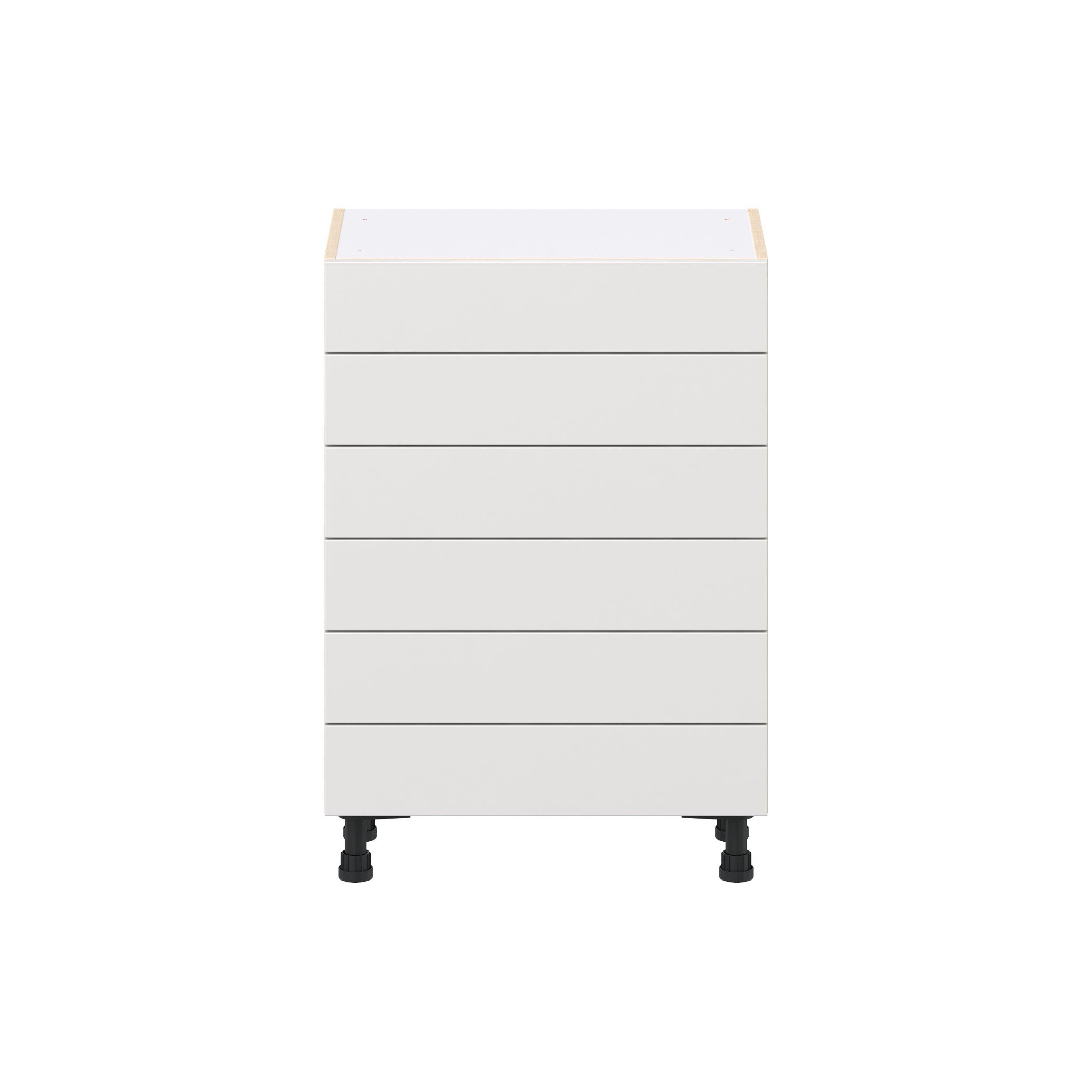Candler 24 in. Painted Warm White Shallow Base Cabinet