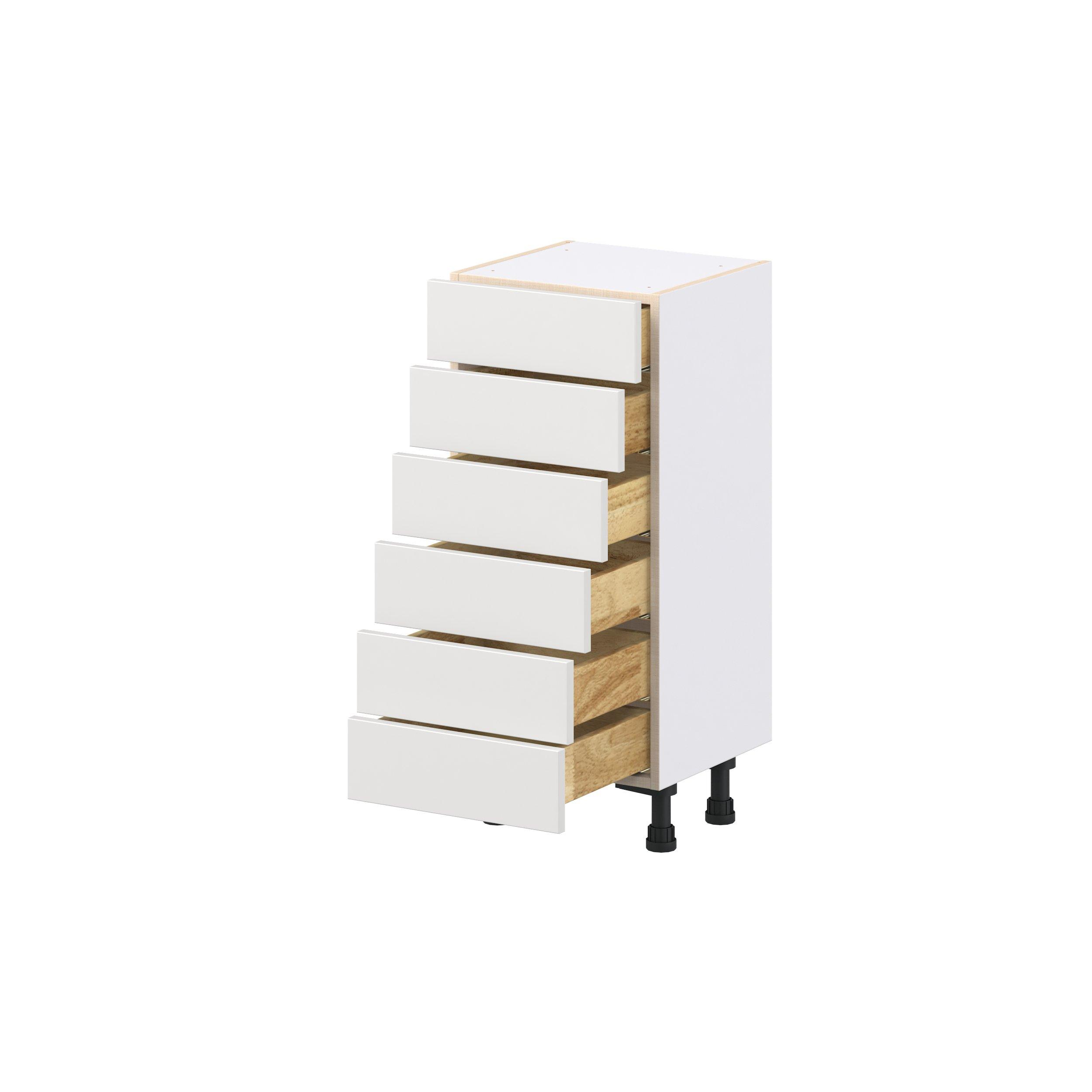 Candler 6 Drawer Shallow Drawer Base Cabinet
