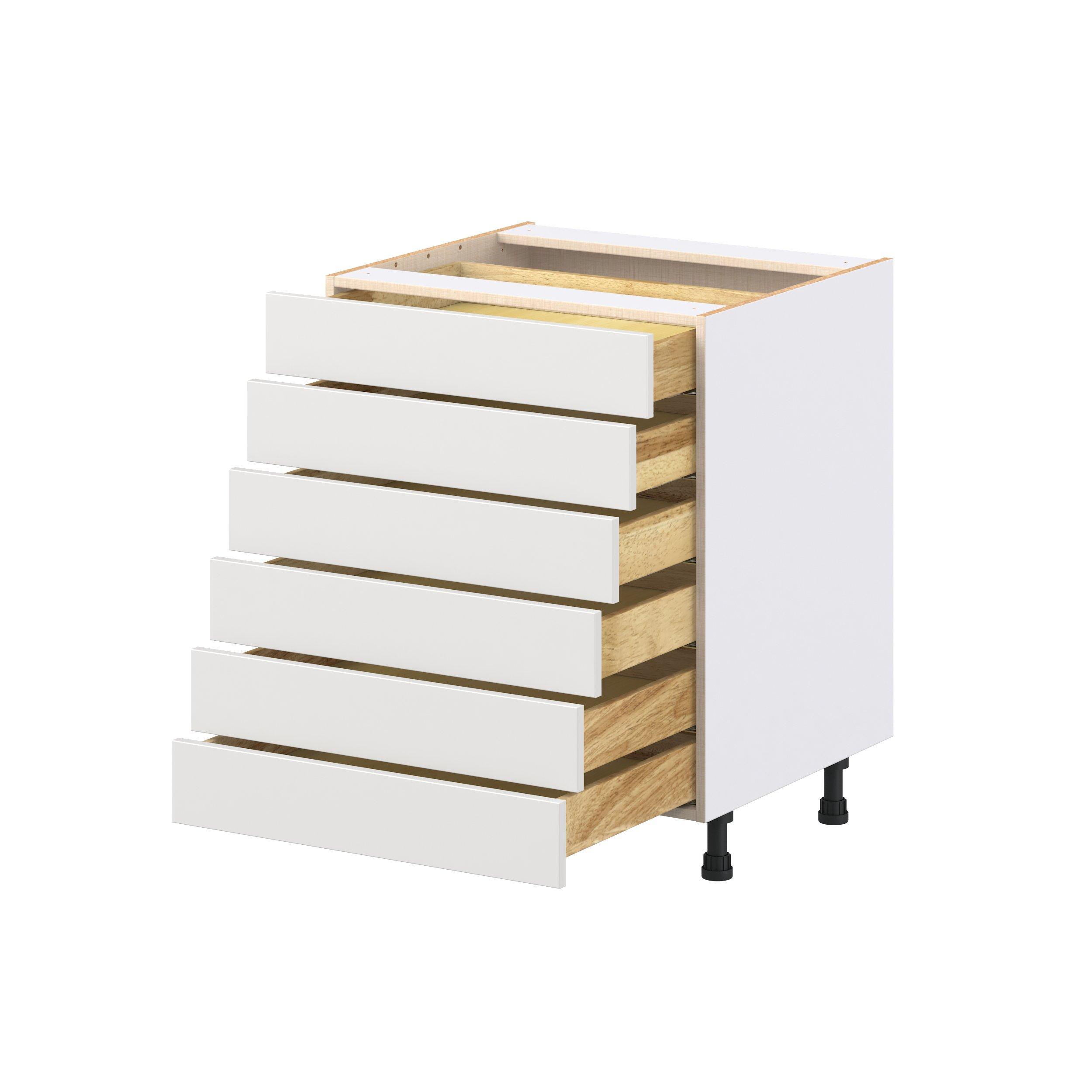 Candler 27 in. Painted Warm White Drawer Base Cabinet