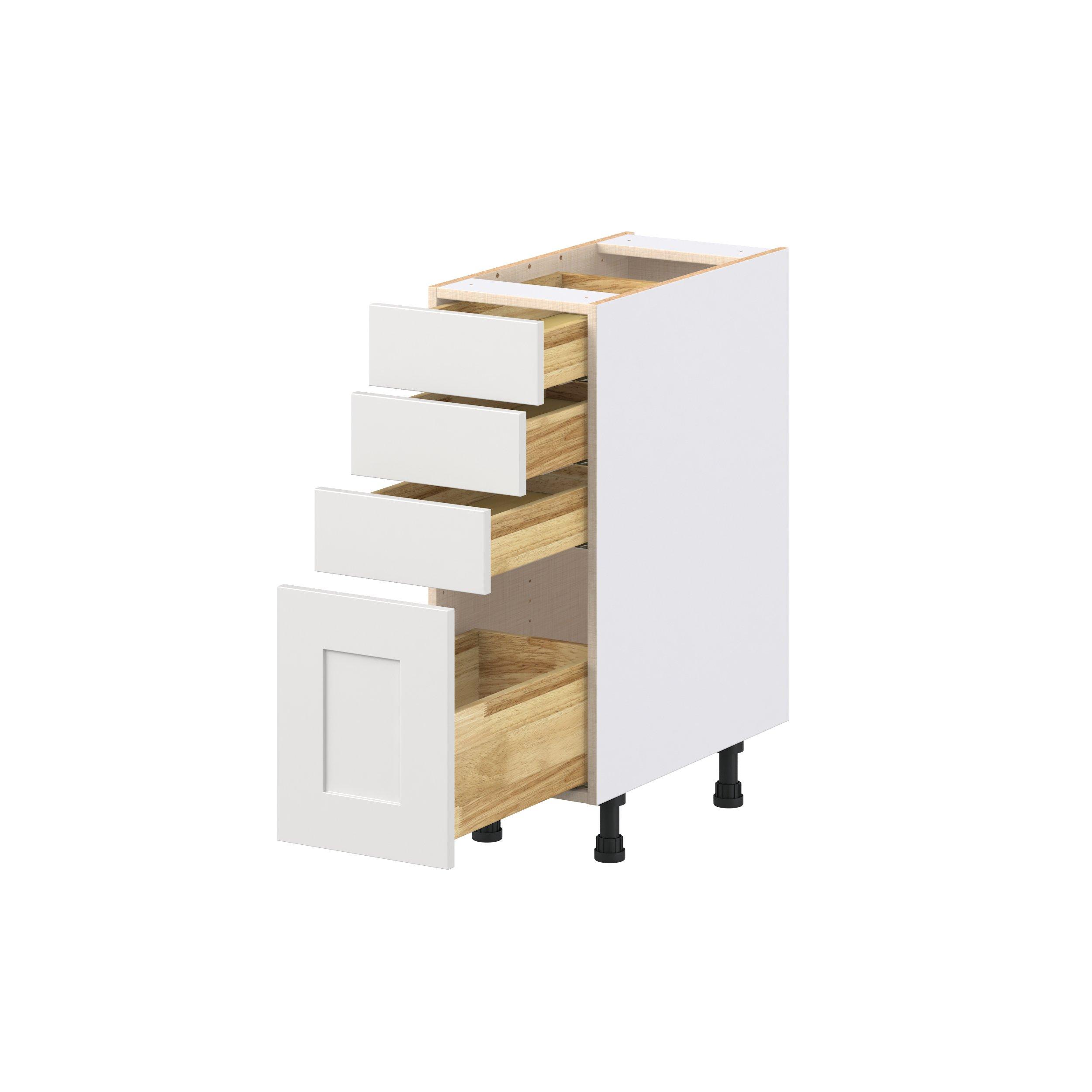 Candler 12 in. Painted Warm White Drawer Base Cabinet