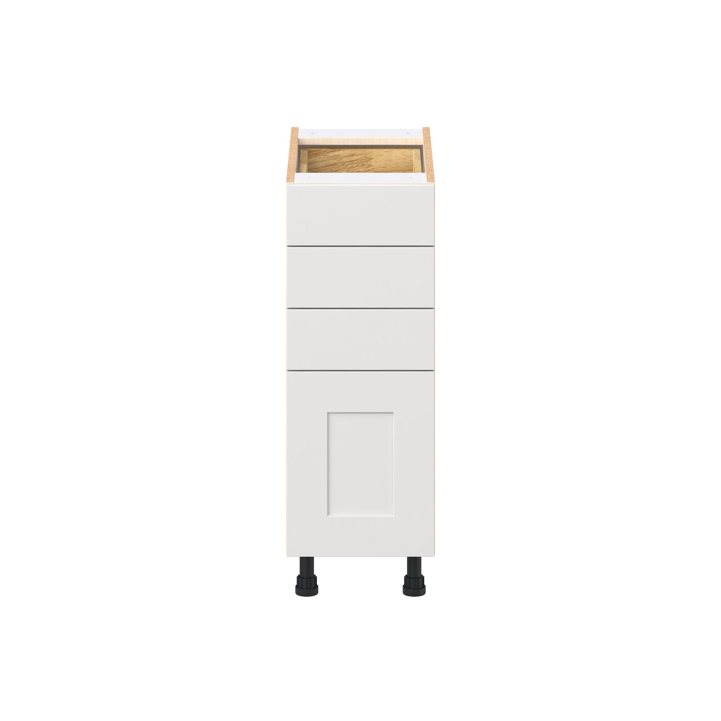 Candler 12 in. Painted Warm White Drawer Base Cabinet