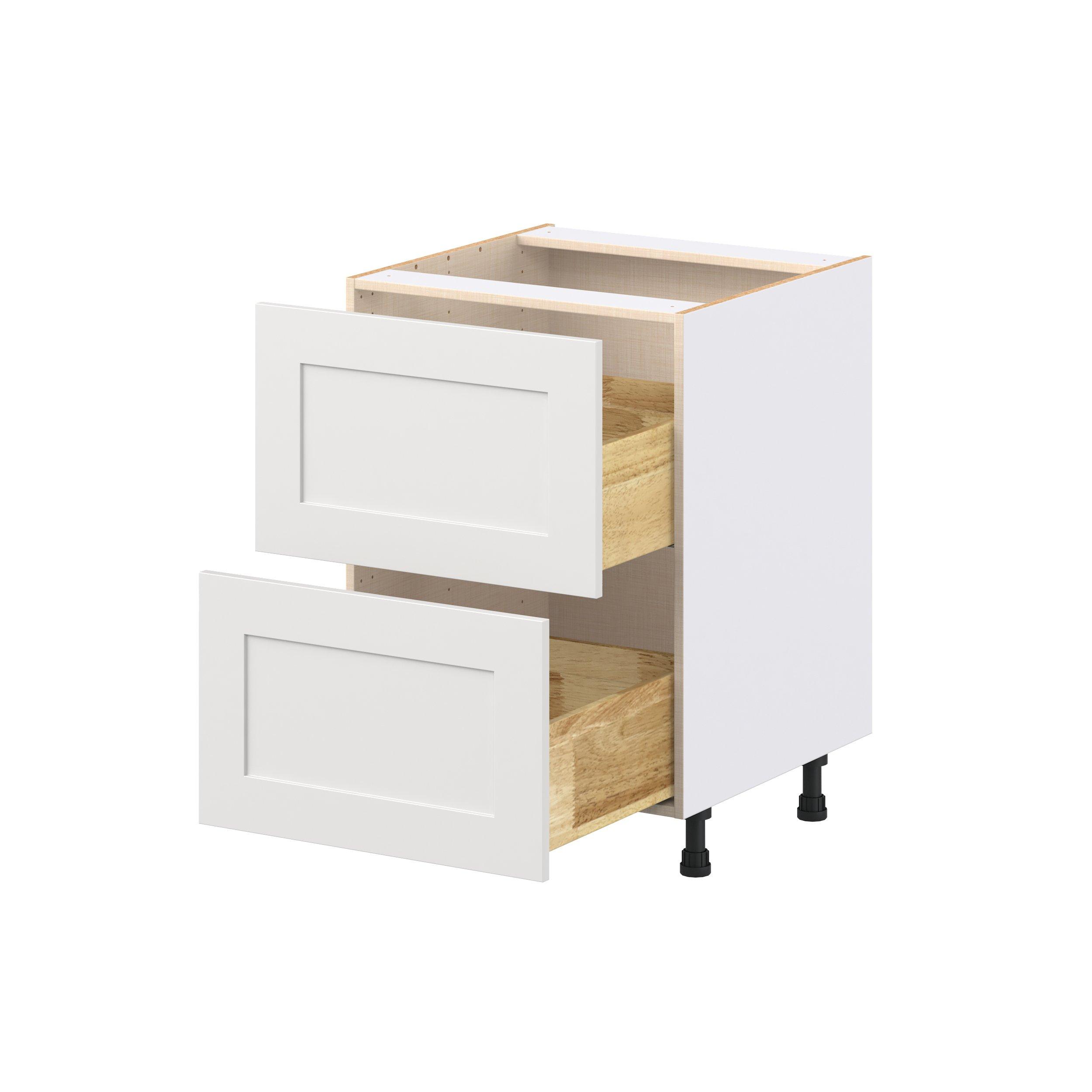 Candler 24 in. Painted Warm White Drawer Base Cabinet