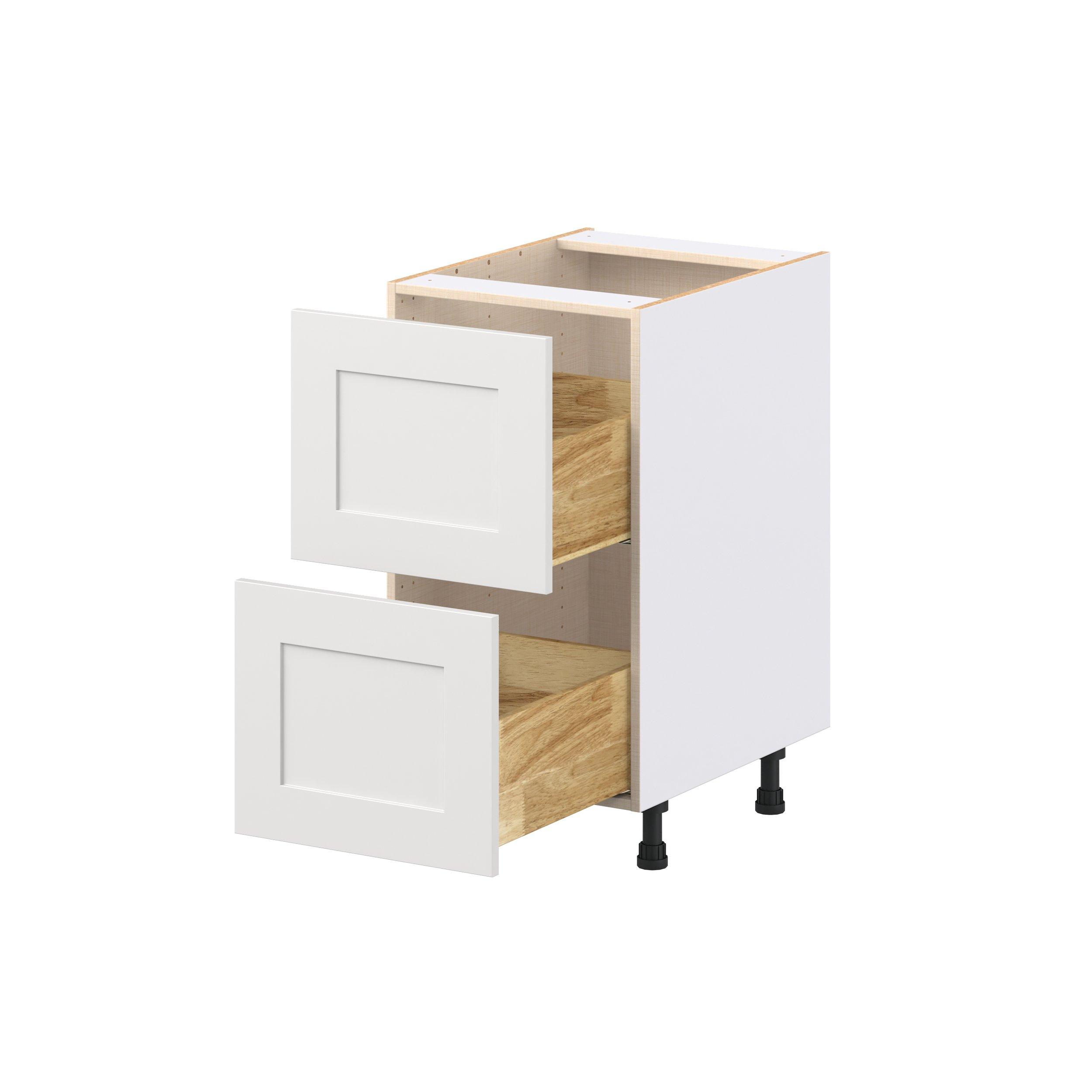 Candler 18 in. Painted Warm White Drawer Base Cabinet