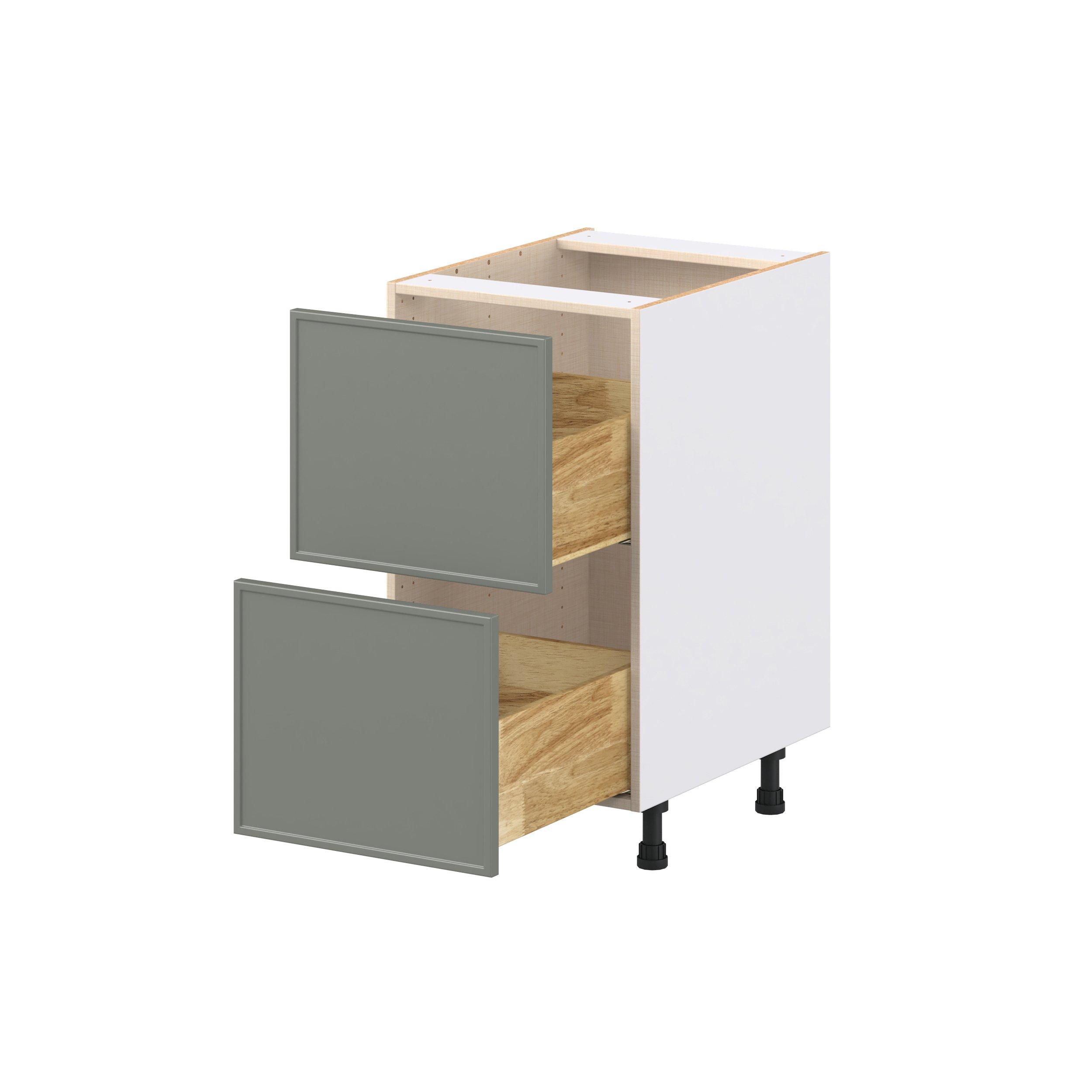 Linden 18 in. Painted Moss Green Drawer Base Cabinet