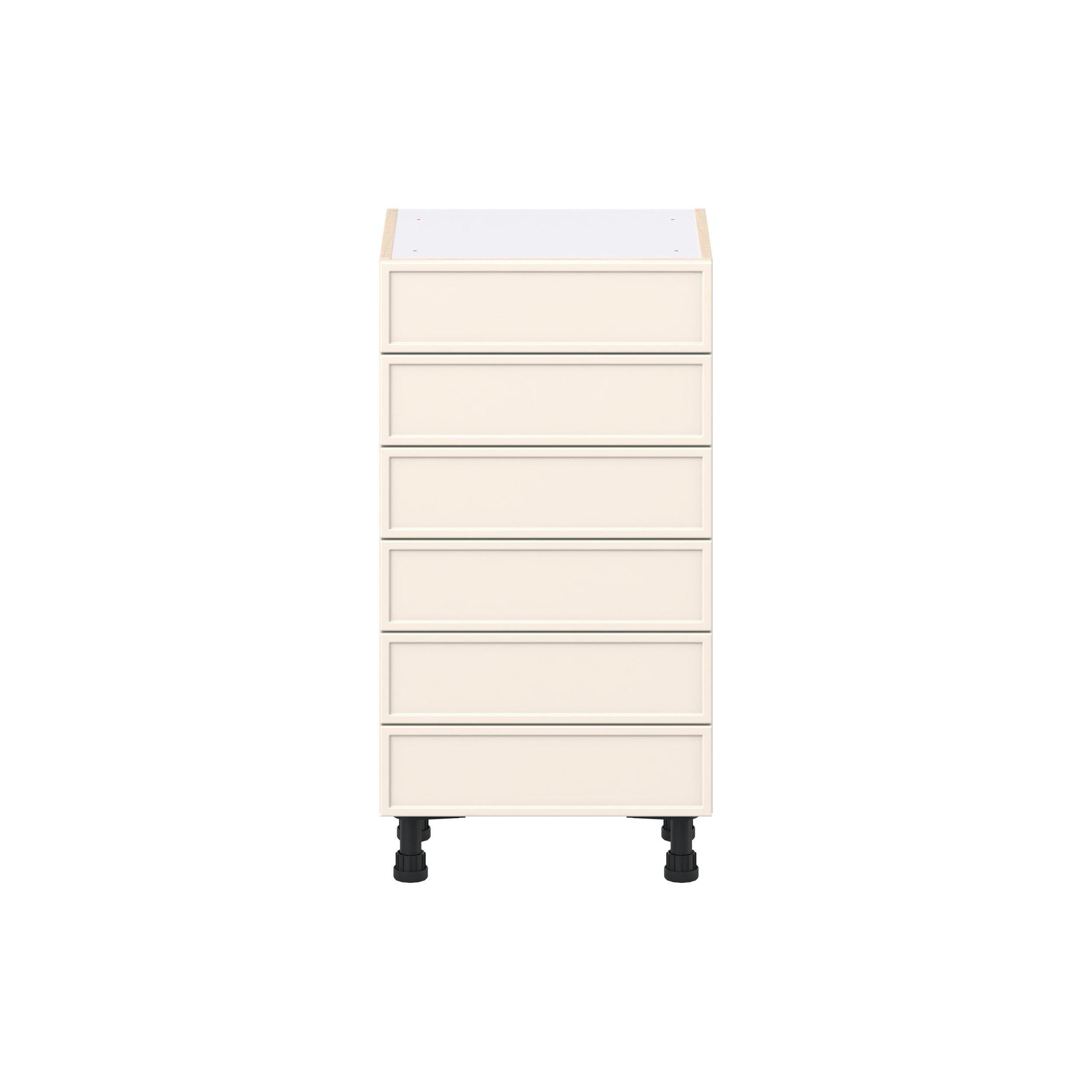 Linden 18 in. Painted Washed Linen Shallow Base Cabinet