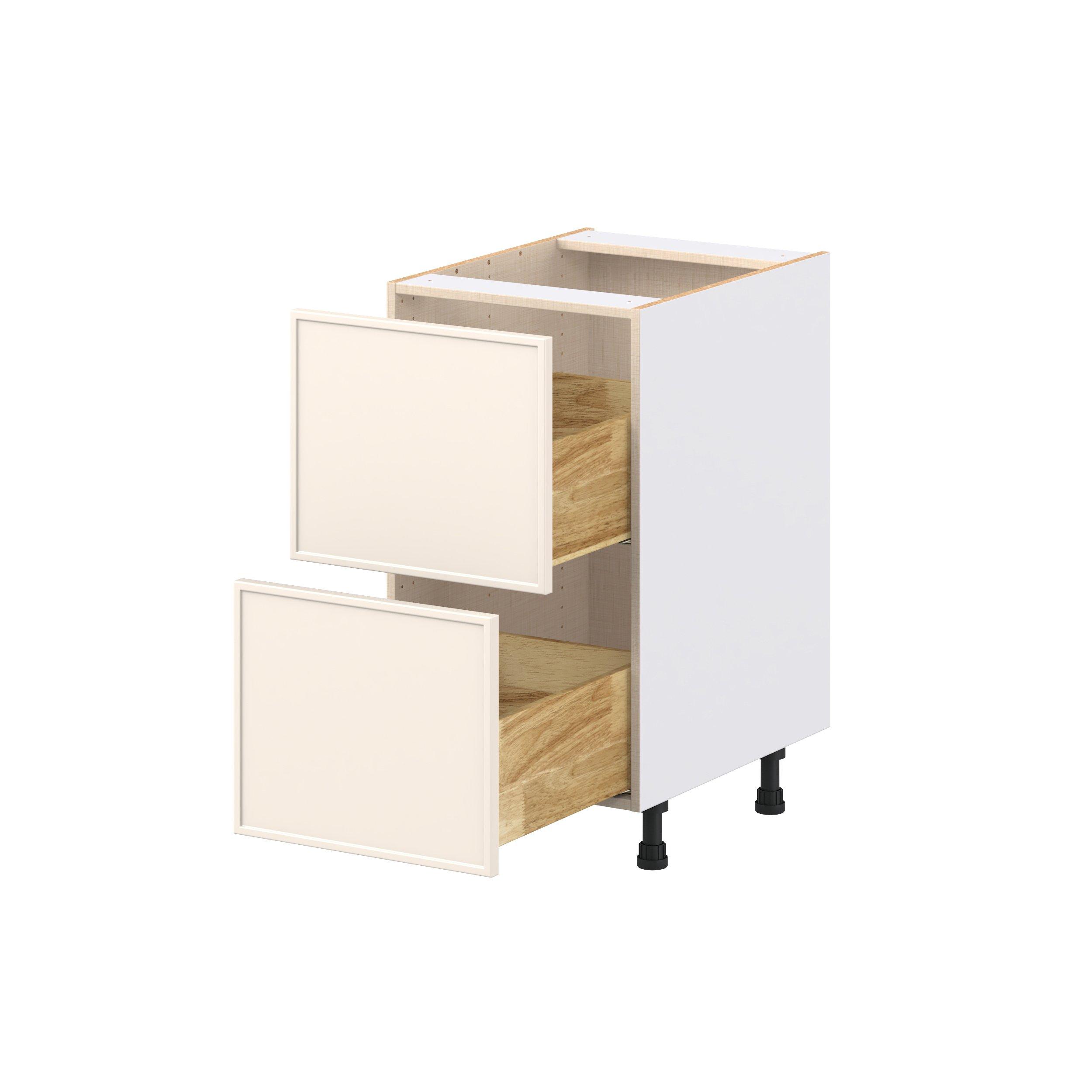Linden 18 in. Painted Washed Linen Drawer Base Cabinet