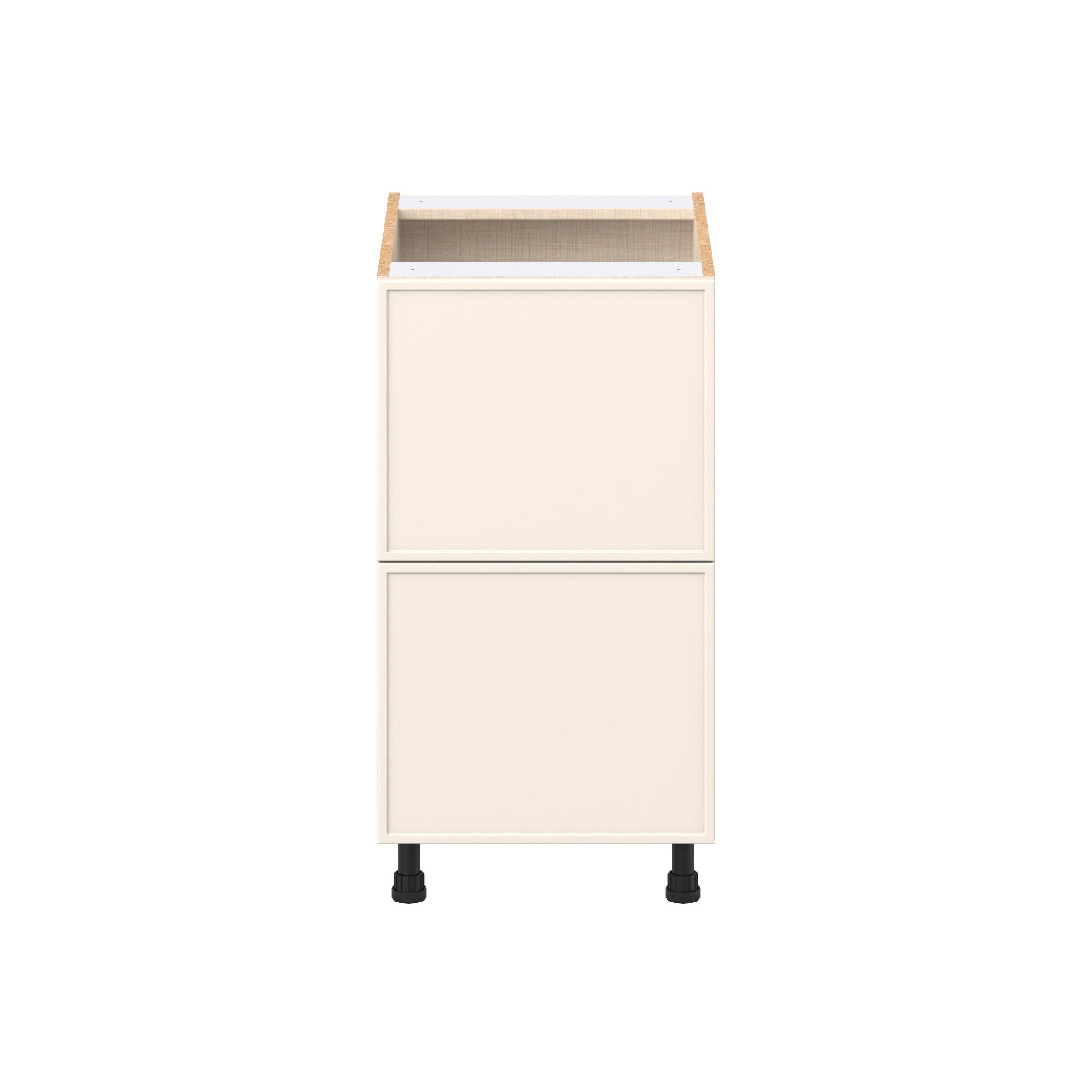 Linden 18 in. Painted Washed Linen Drawer Base Cabinet