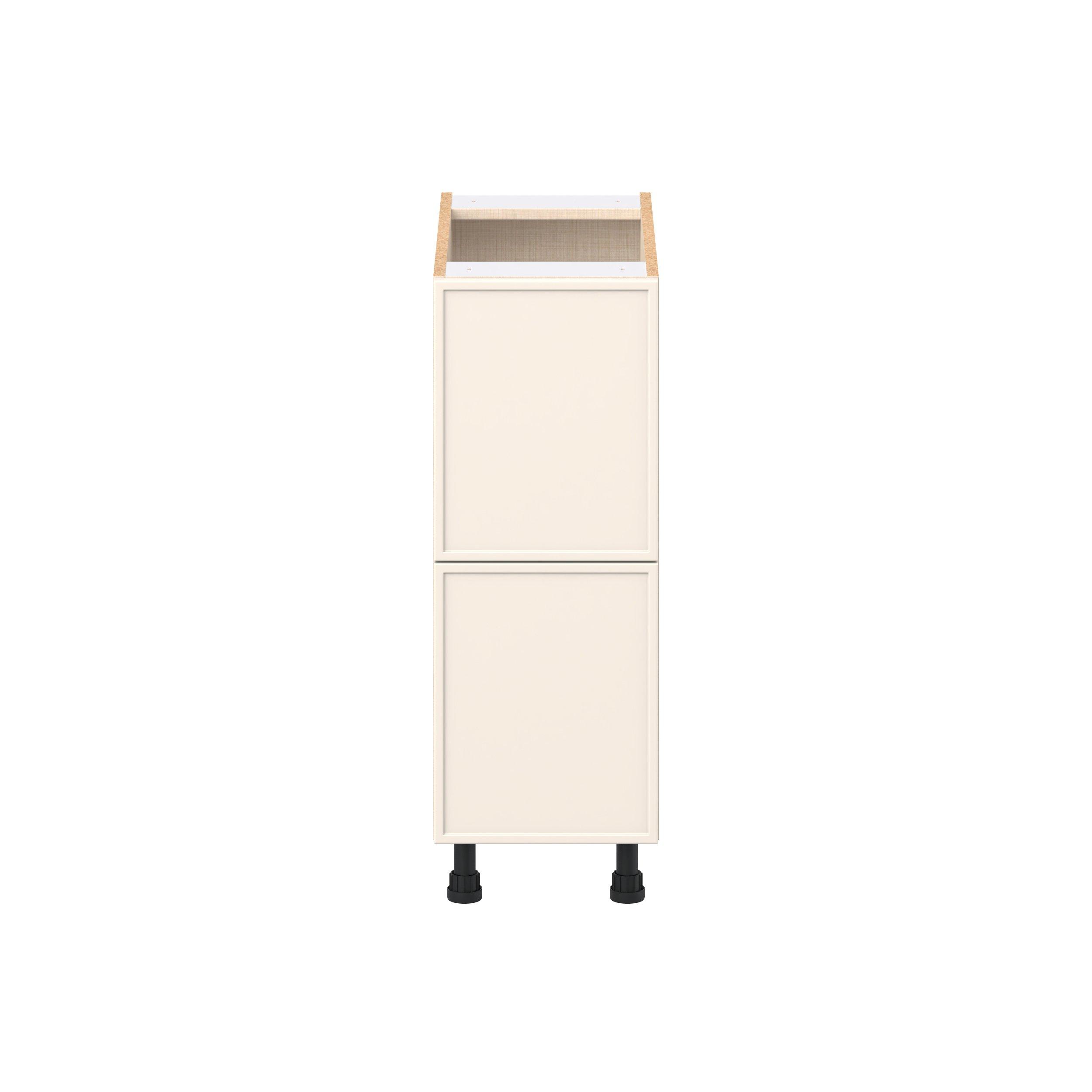 Linden 12 in. Painted Washed Linen Drawer Base Cabinet