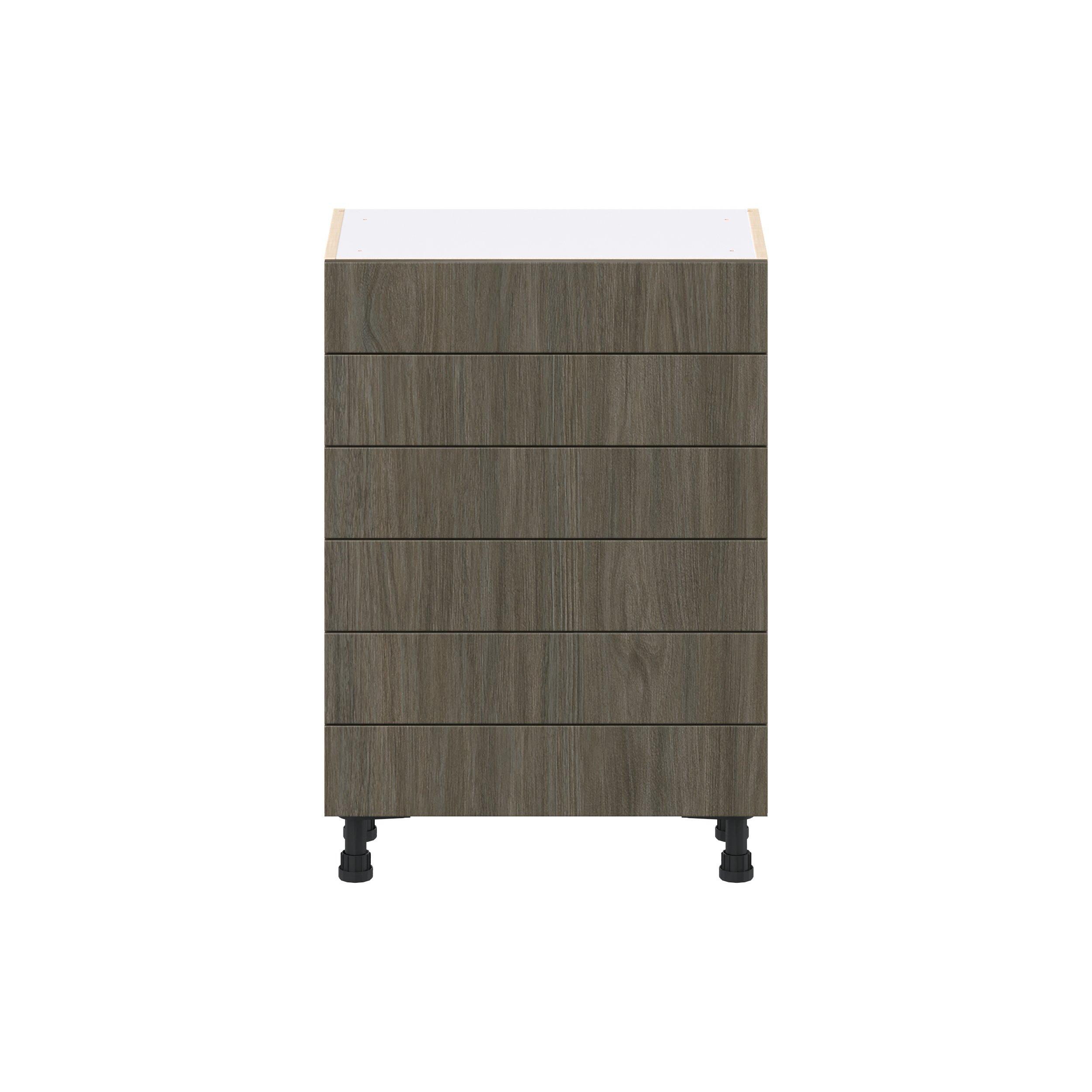Glenwood 24 in. Burnt Walnut Shallow Base Cabinet
