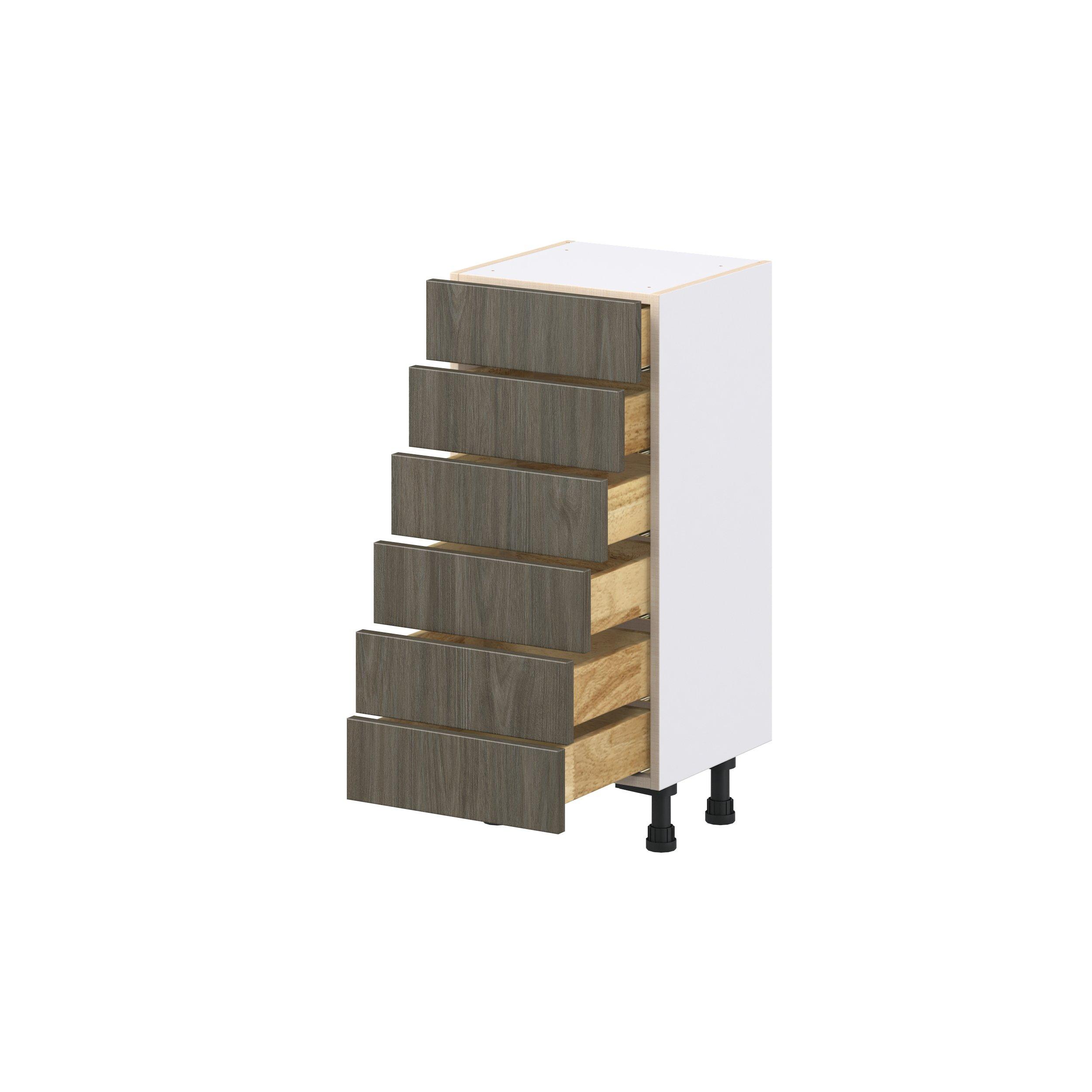 Glenwood 15 in. Burnt Walnut Shallow Base Cabinet