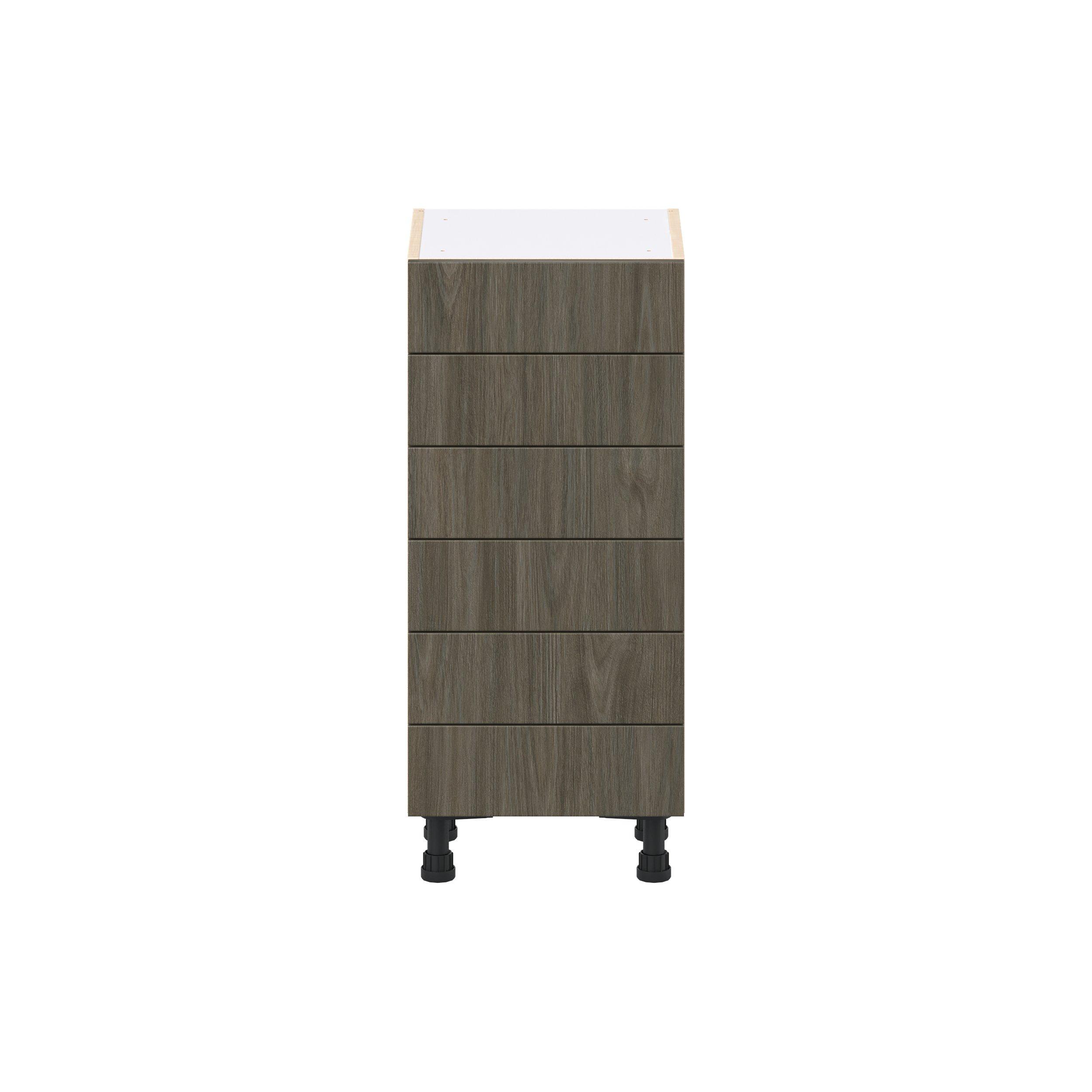 Glenwood 15 in. Burnt Walnut Shallow Base Cabinet