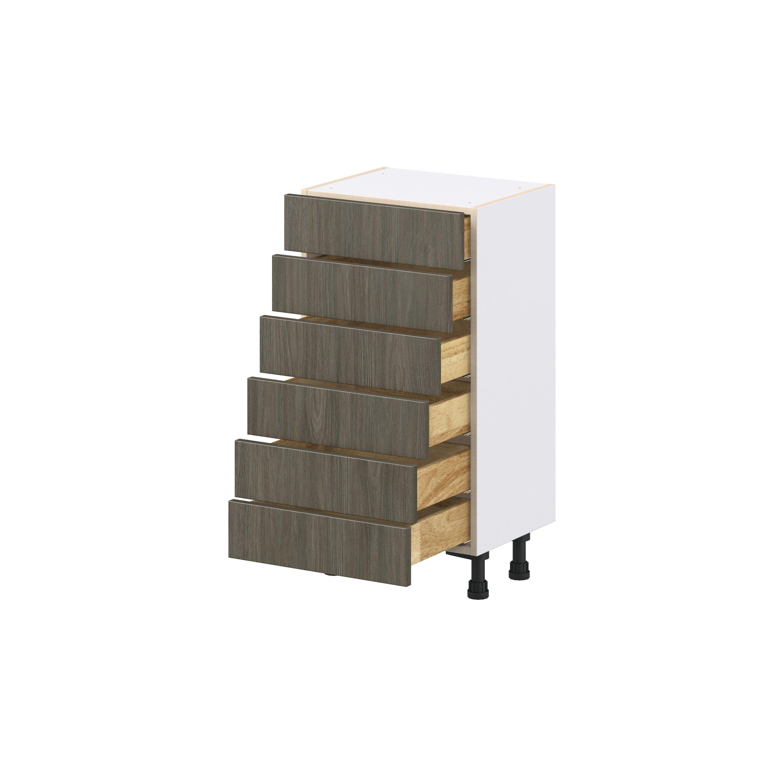 Glenwood 18 in. Burnt Walnut Shallow Base Cabinet
