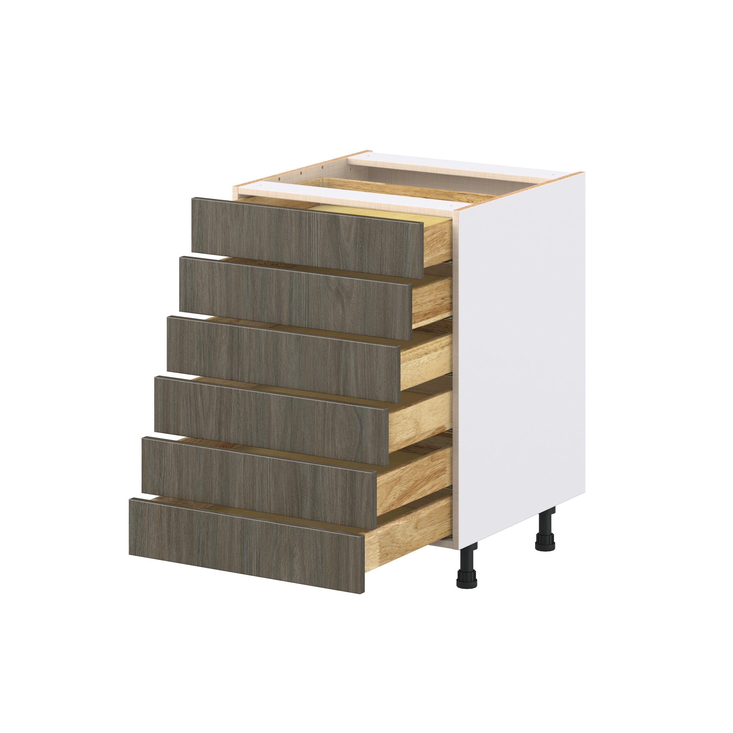 Glenwood 24 in. Burnt Walnut Drawer Base Cabinet