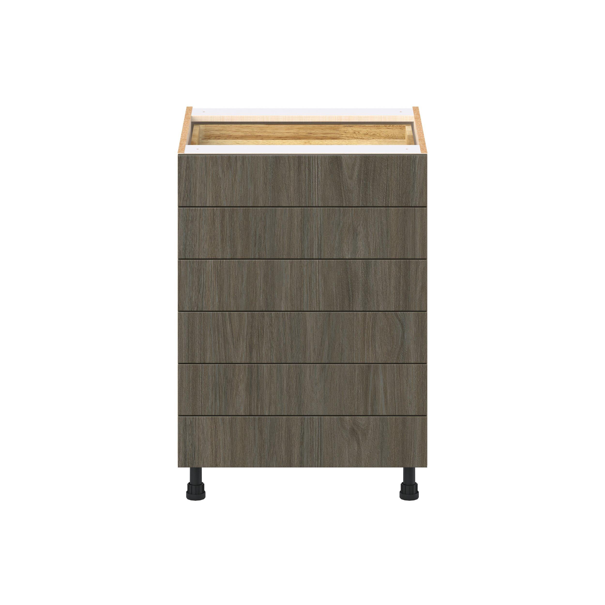 Glenwood 24 in. Burnt Walnut Drawer Base Cabinet