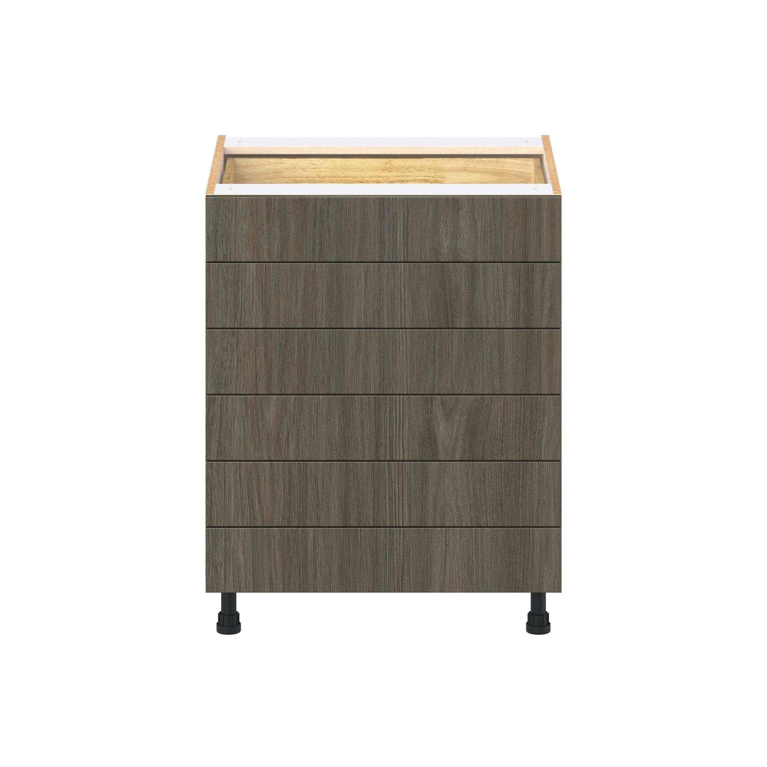 Glenwood 27 in. Burnt Walnut Drawer Base Cabinet